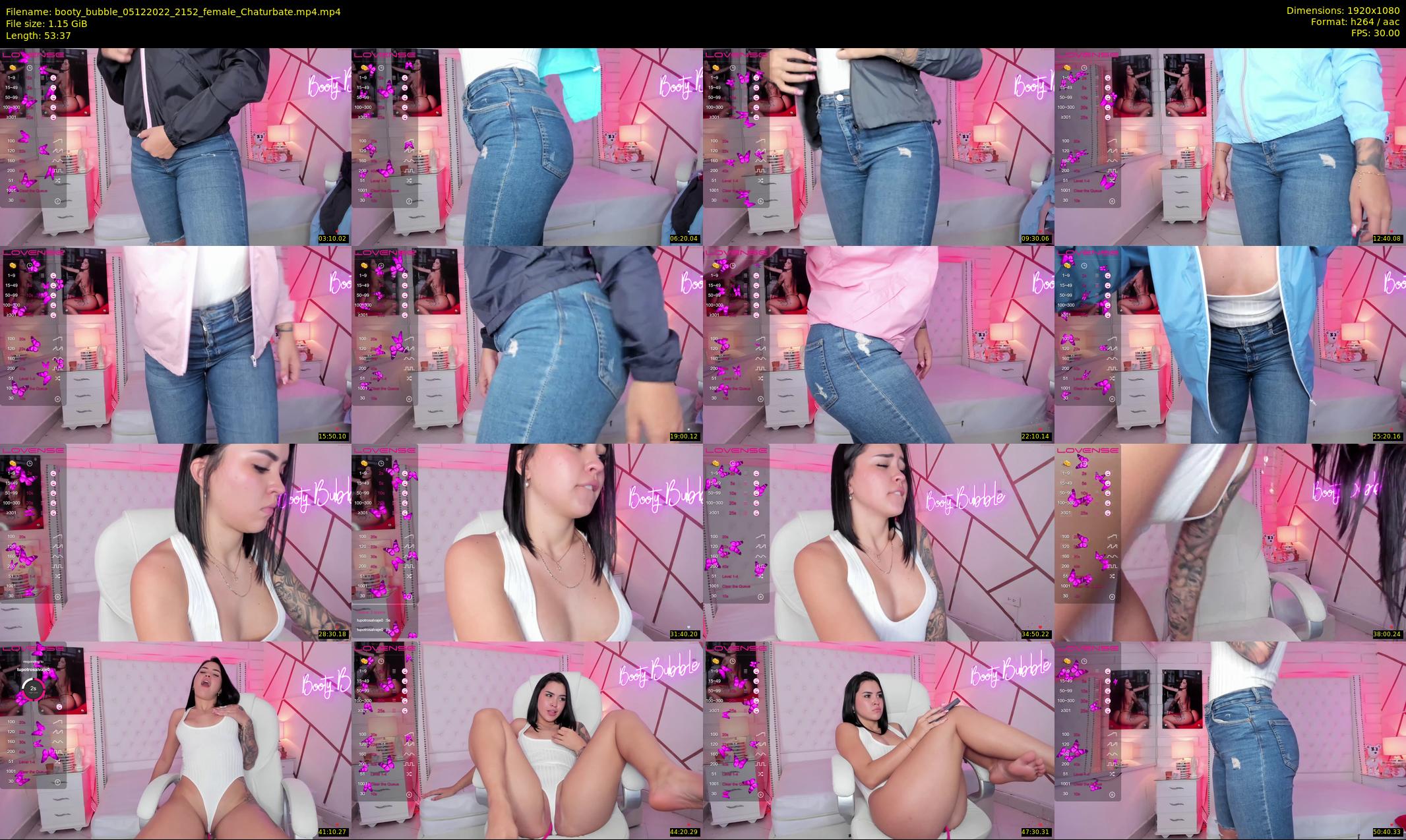 booty_bubble — 54 minute Chaturbate female cam show recording, 1080p, Dec 5, 2022
