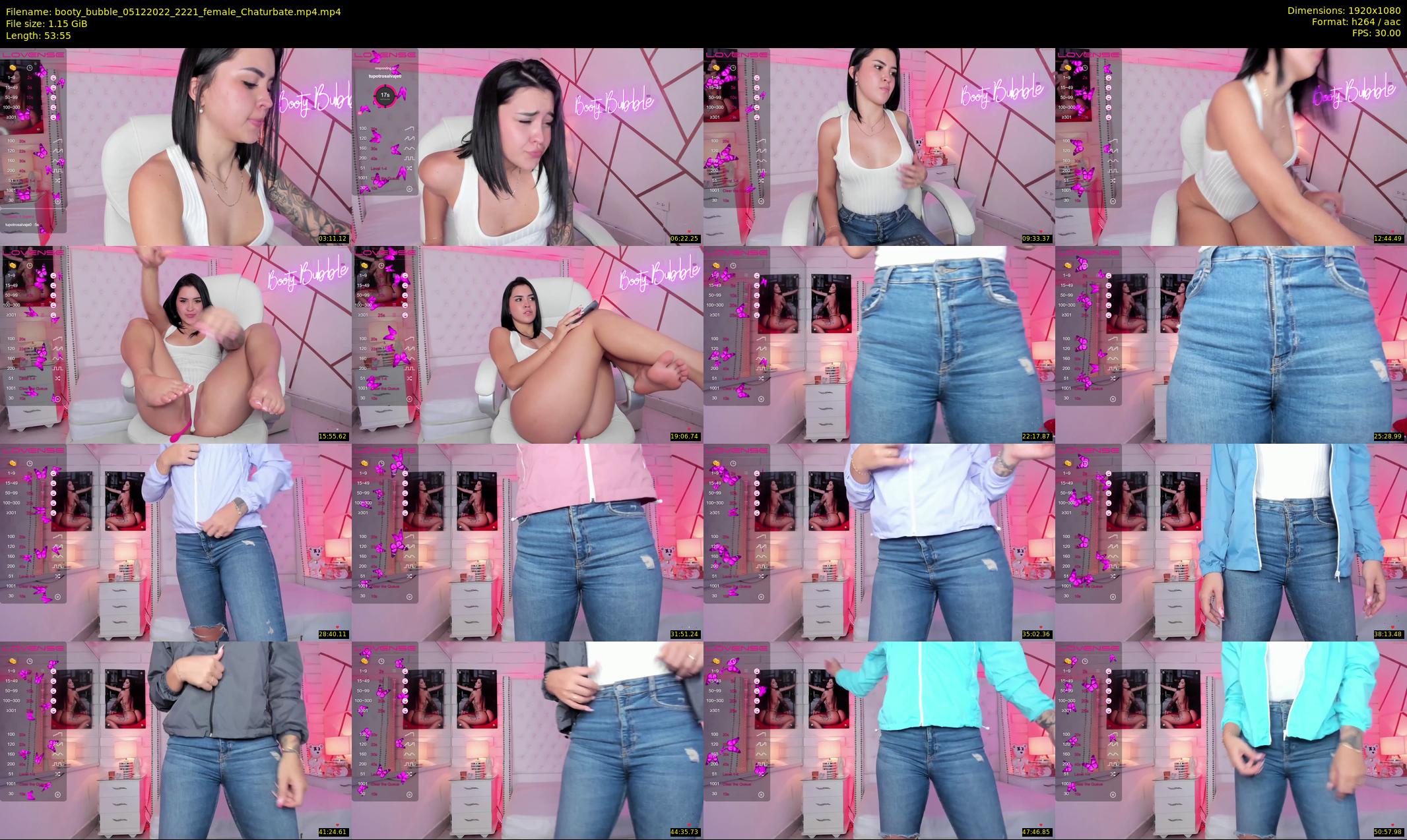 booty_bubble — 54 minute Chaturbate female cam show recording, 1080p, Dec 5, 2022