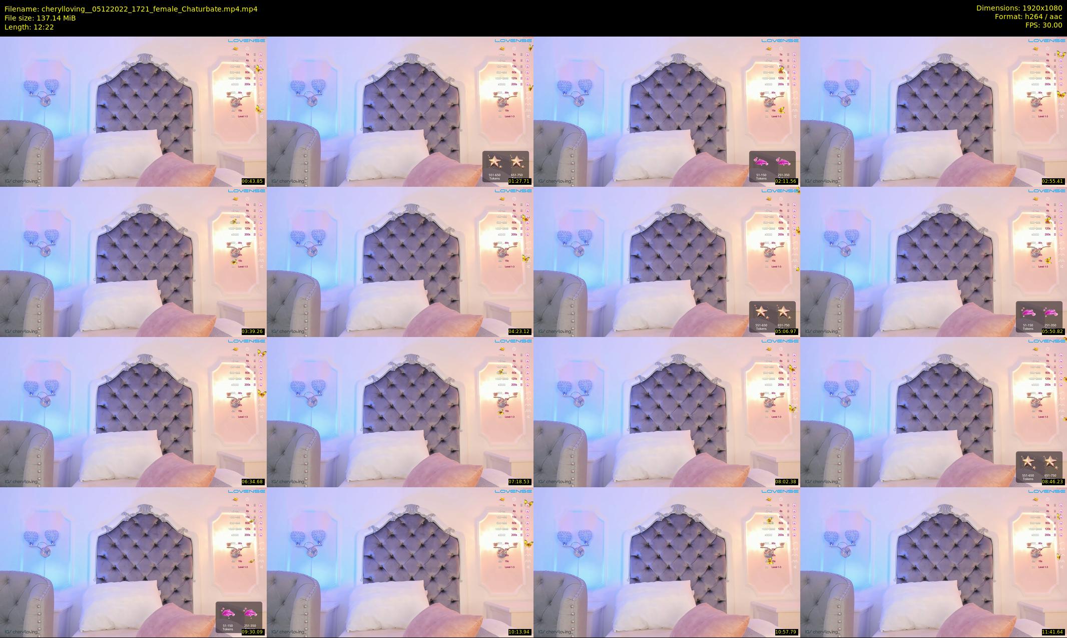 cherylloving_ — 13 minute Chaturbate female cam show recording, 1080p, Dec 5, 2022