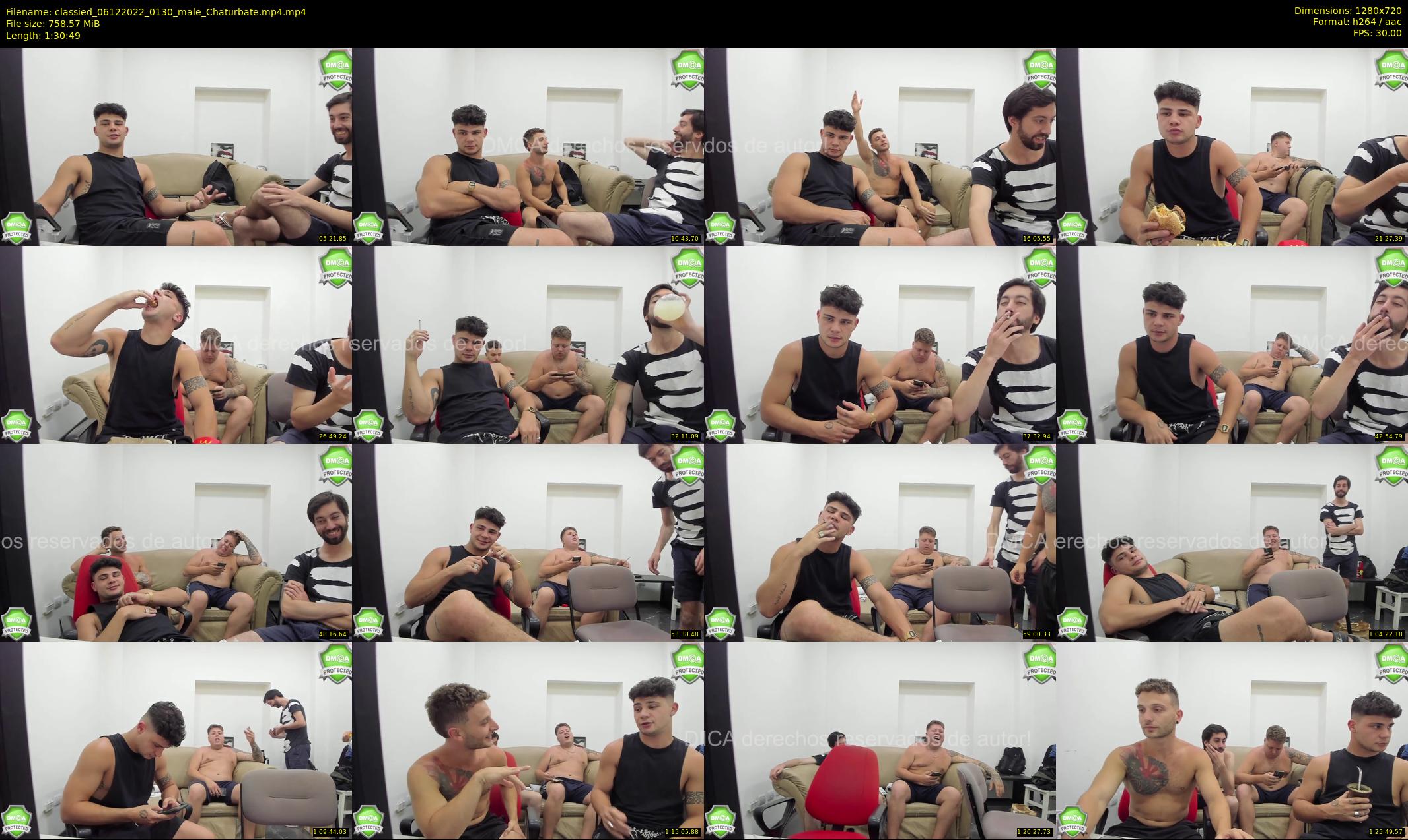 classied — 91 minute Chaturbate male cam show recording, 720p, Dec 6, 2022
