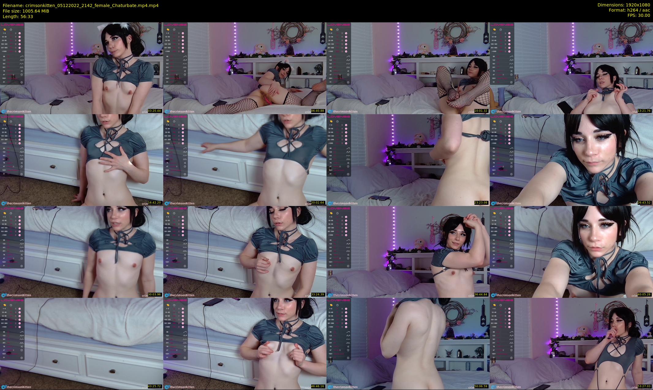 crimsonkitten — 57 minute Chaturbate female cam show recording, 1080p, Dec 5, 2022