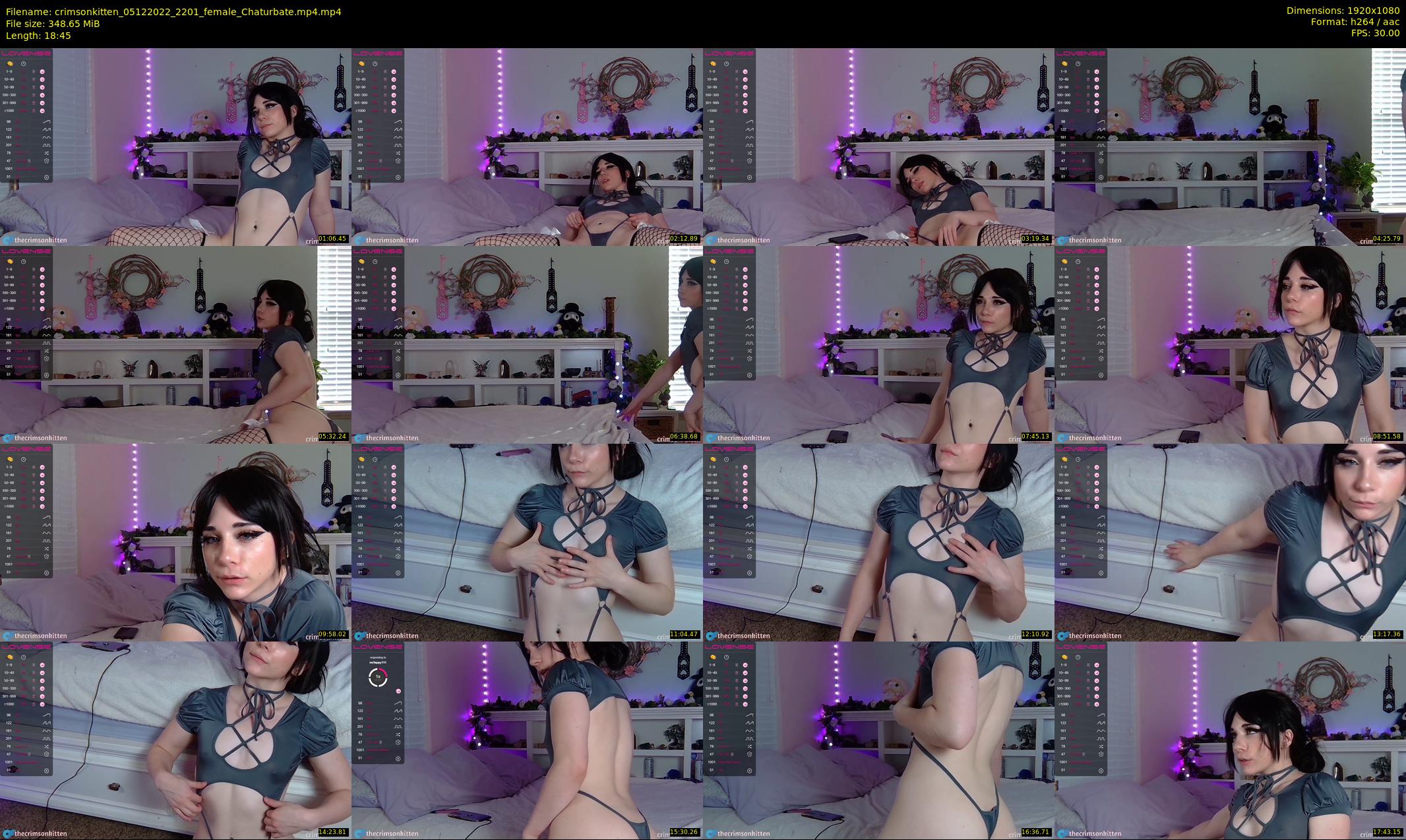 crimsonkitten — 19 minute Chaturbate female cam show recording, 1080p, Dec 5, 2022