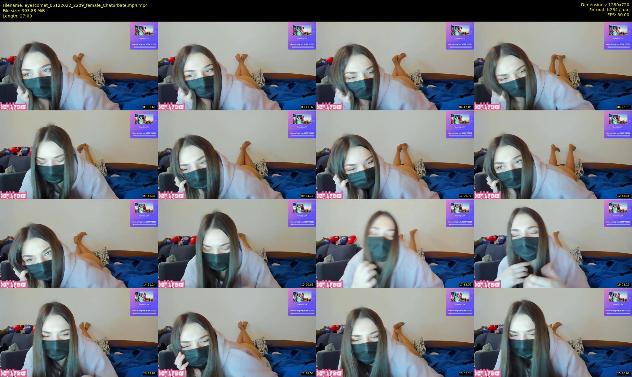 eyescomet — 27 minute Chaturbate female cam show recording, 720p, Dec 5, 2022