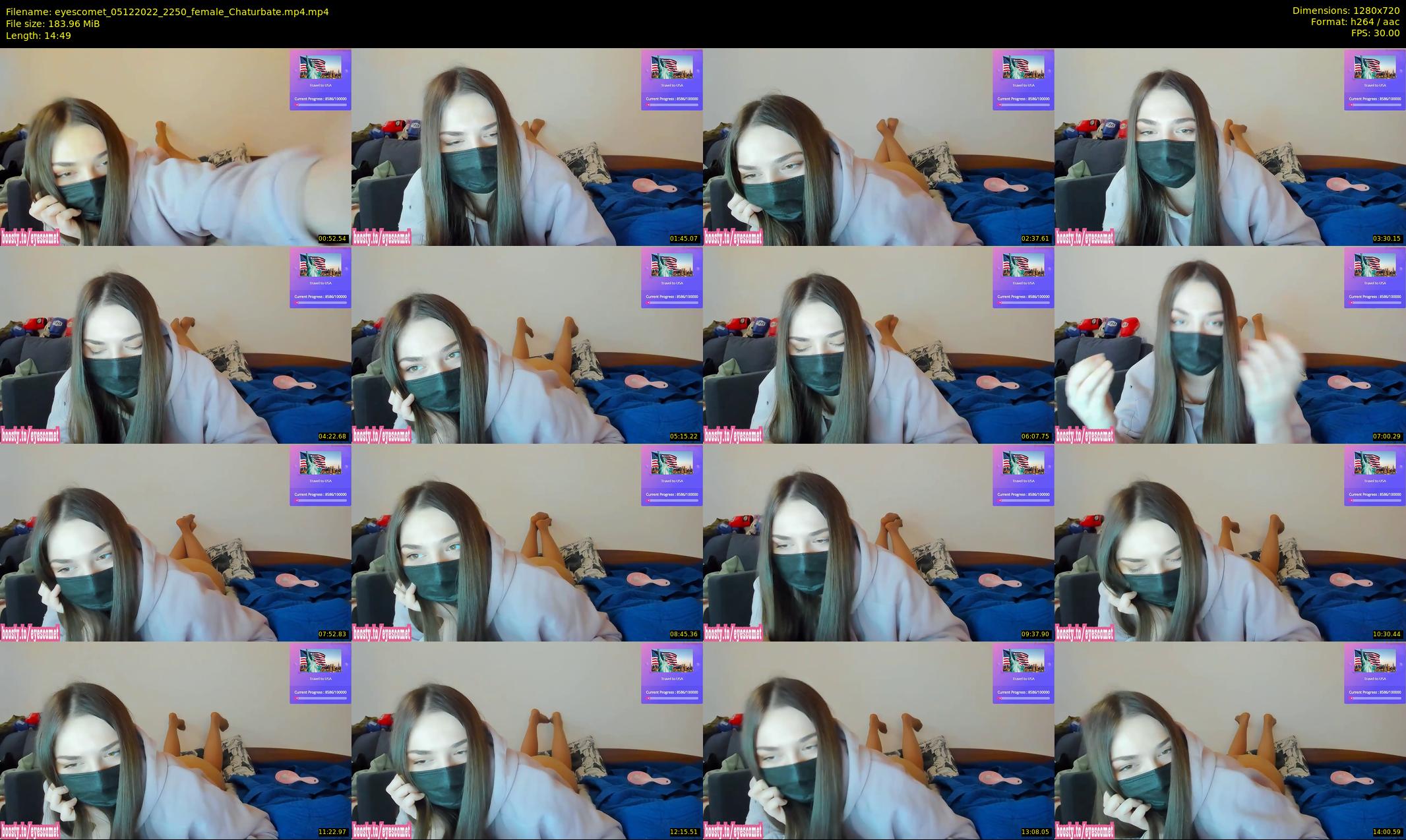 eyescomet — 15 minute Chaturbate female cam show recording, 720p, Dec 5, 2022