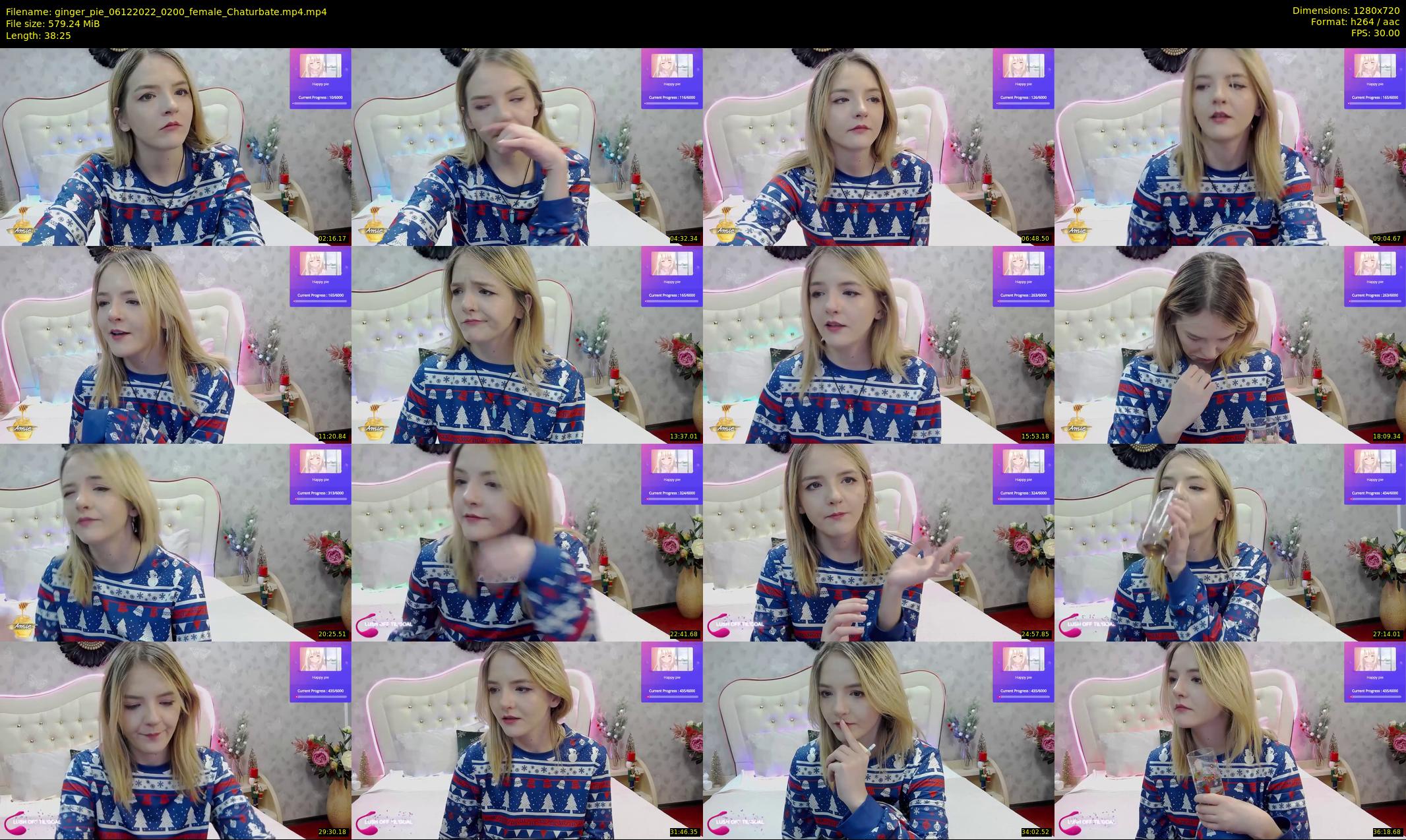 ginger_pie — 39 minute Chaturbate female cam show recording, 720p, Dec 6, 2022