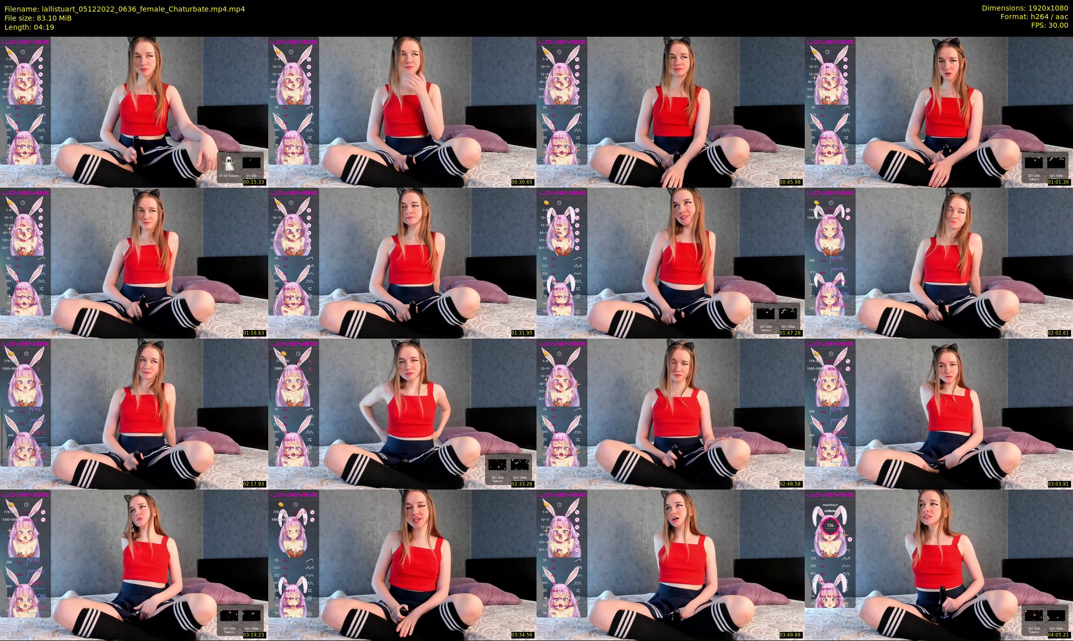 lallistuart — 5 minute Chaturbate female cam show recording, 1080p, Dec 5, 2022