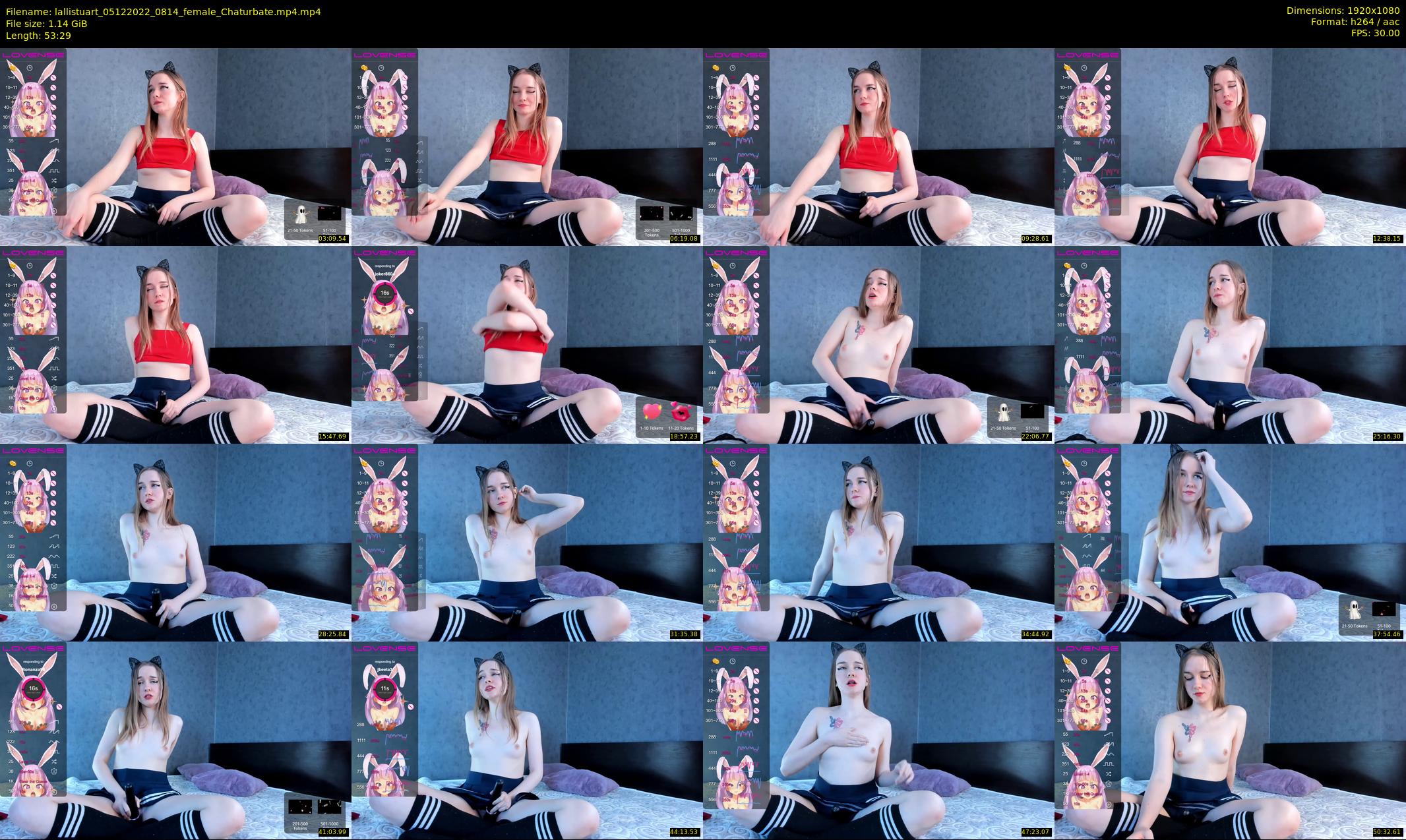 lallistuart — 54 minute Chaturbate female cam show recording, 1080p, Dec 5, 2022