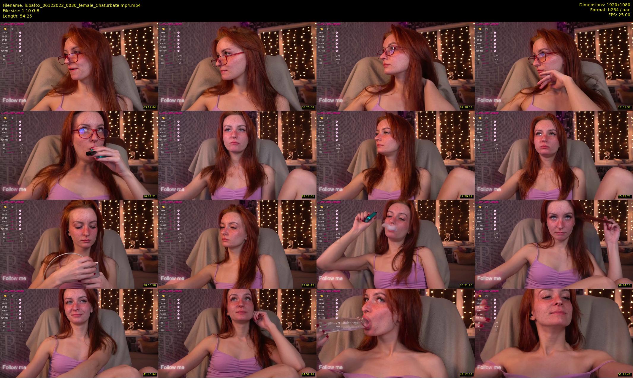 lubafox — 55 minute Chaturbate female cam show recording, 1080p, Dec 6, 2022