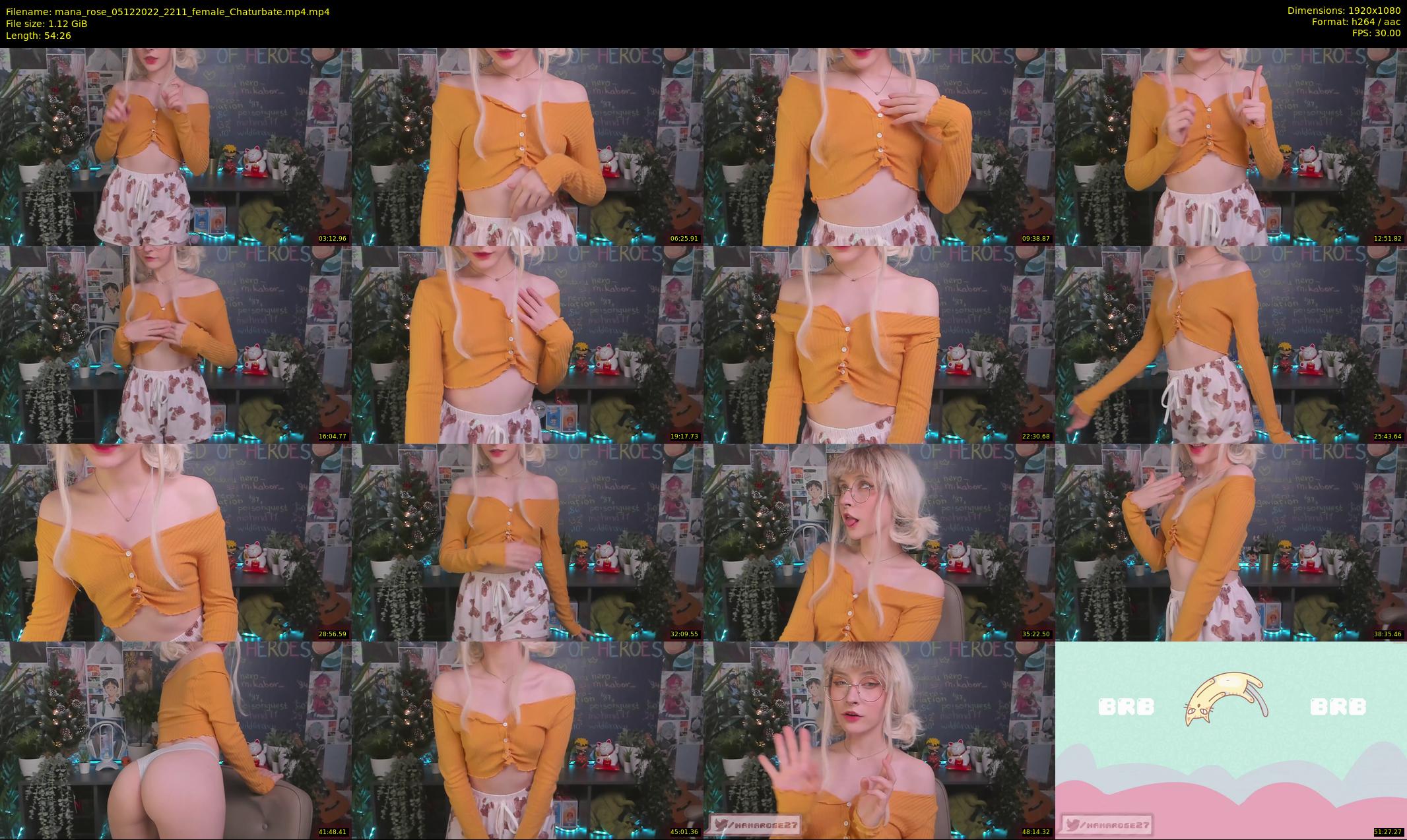 mana_rose — 55 minute Chaturbate female cam show recording, 1080p, Dec 5, 2022