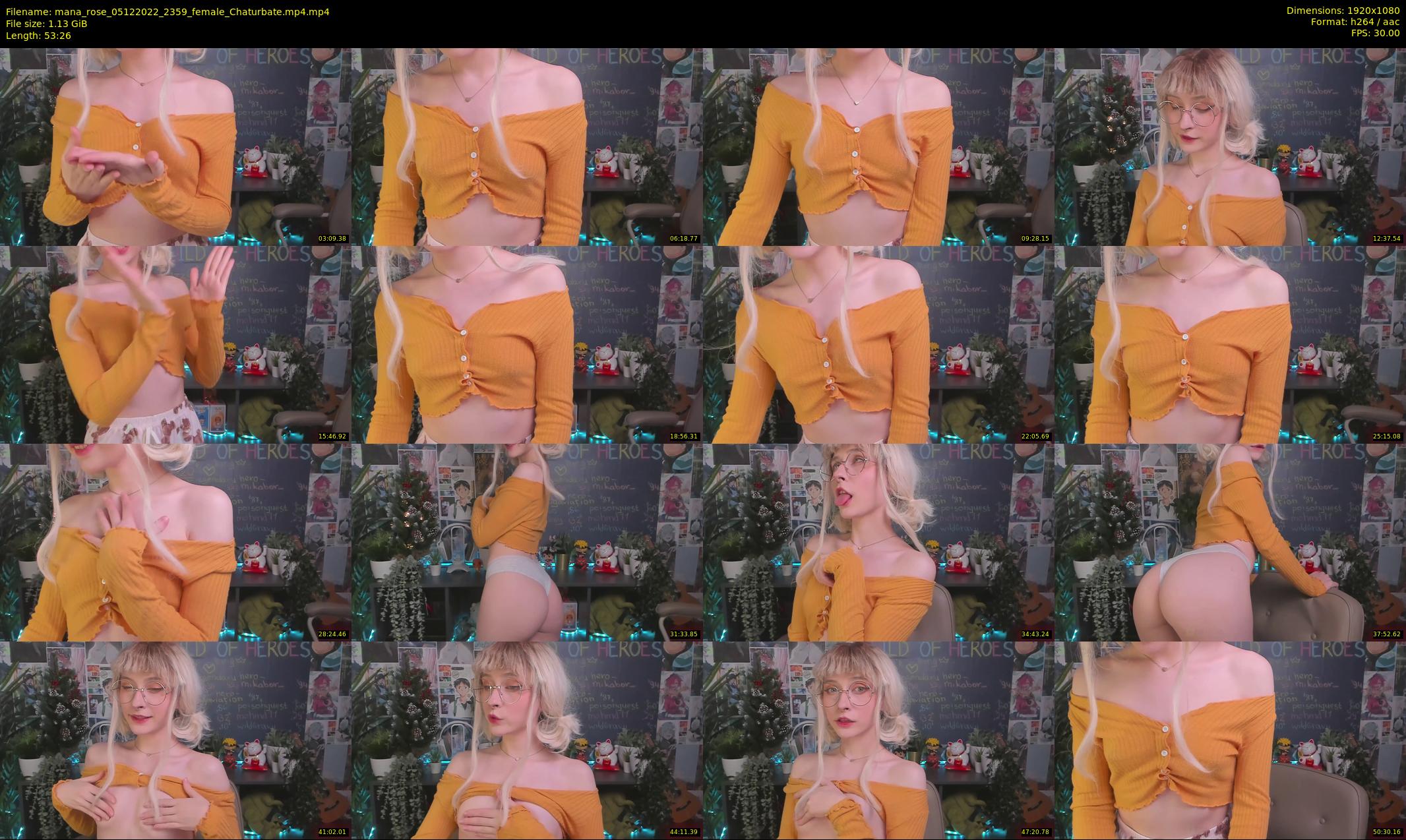 mana_rose — 54 minute Chaturbate female cam show recording, 1080p, Dec 5, 2022