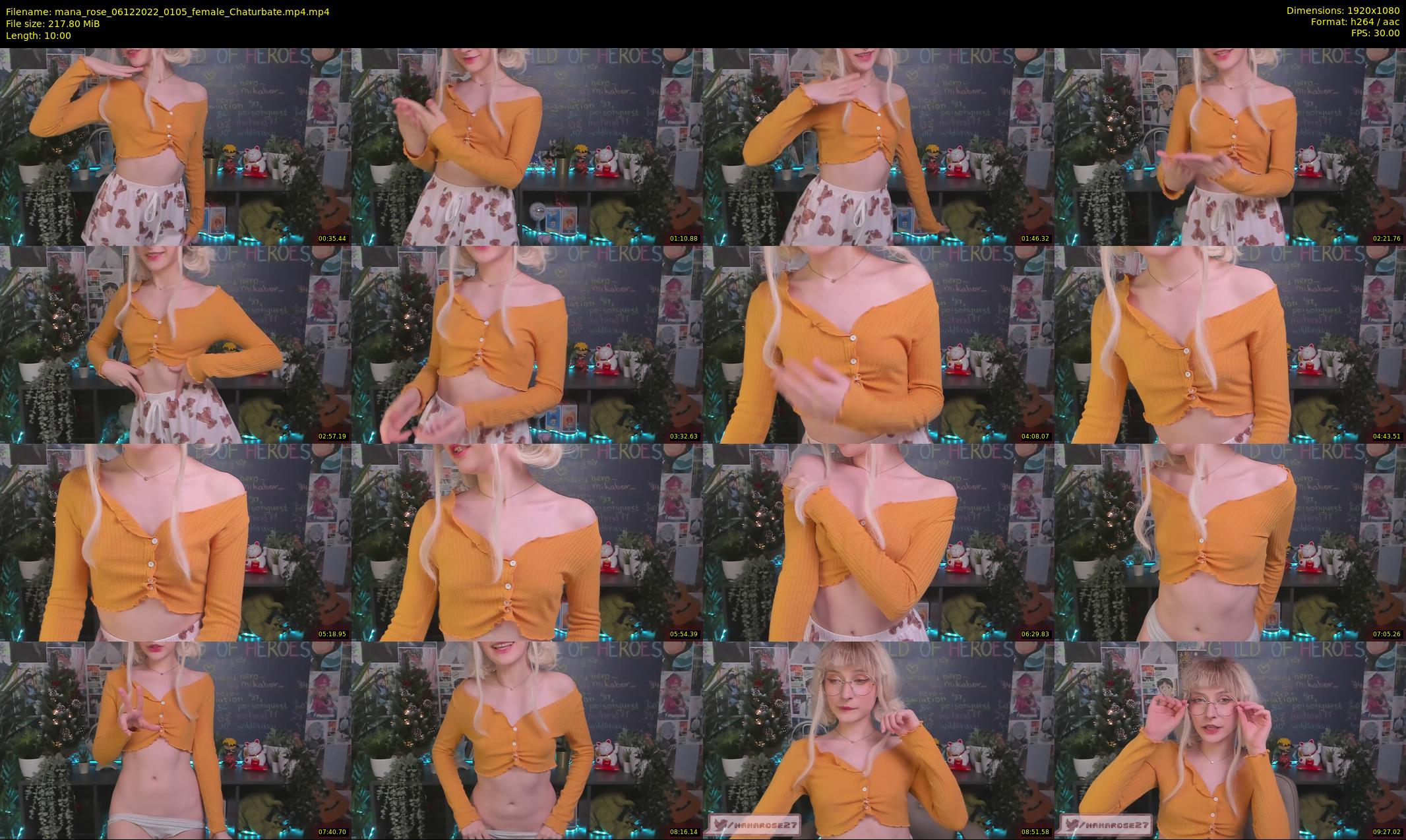 mana_rose — 10 minute Chaturbate female cam show recording, 1080p, Dec 6, 2022