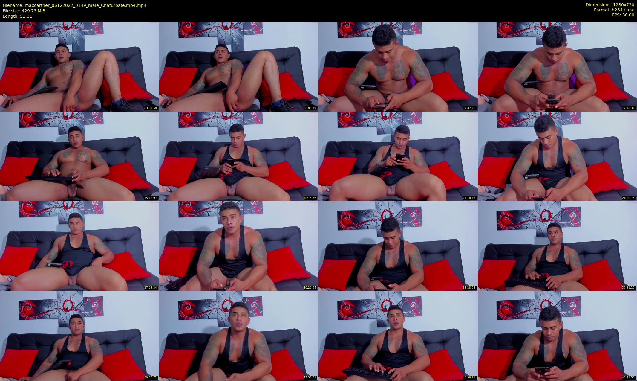 maxcarther — 52 minute Chaturbate male cam show recording, 720p, Dec 6, 2022