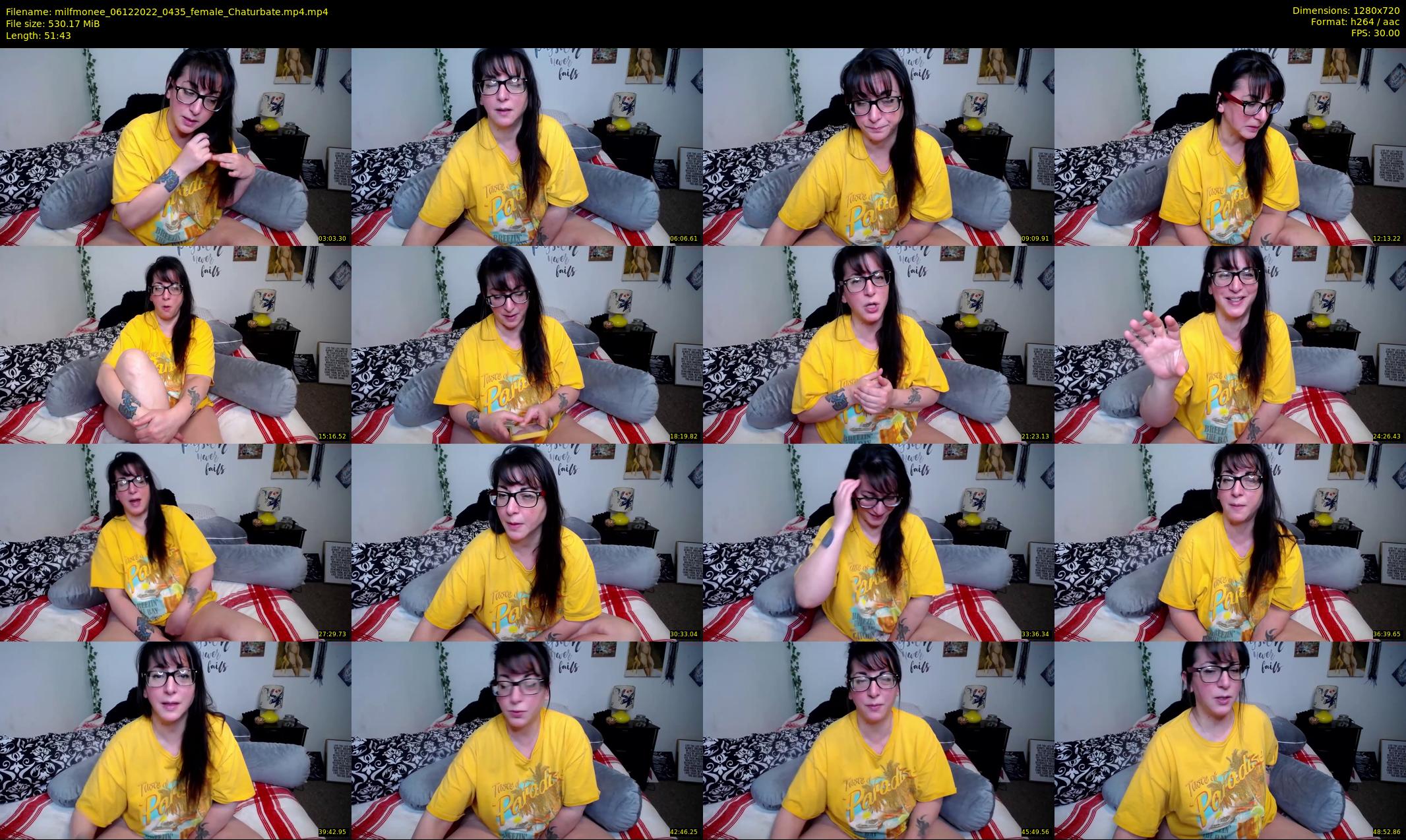 milfmonee — 52 minute Chaturbate female cam show recording, 720p, Dec 6, 2022