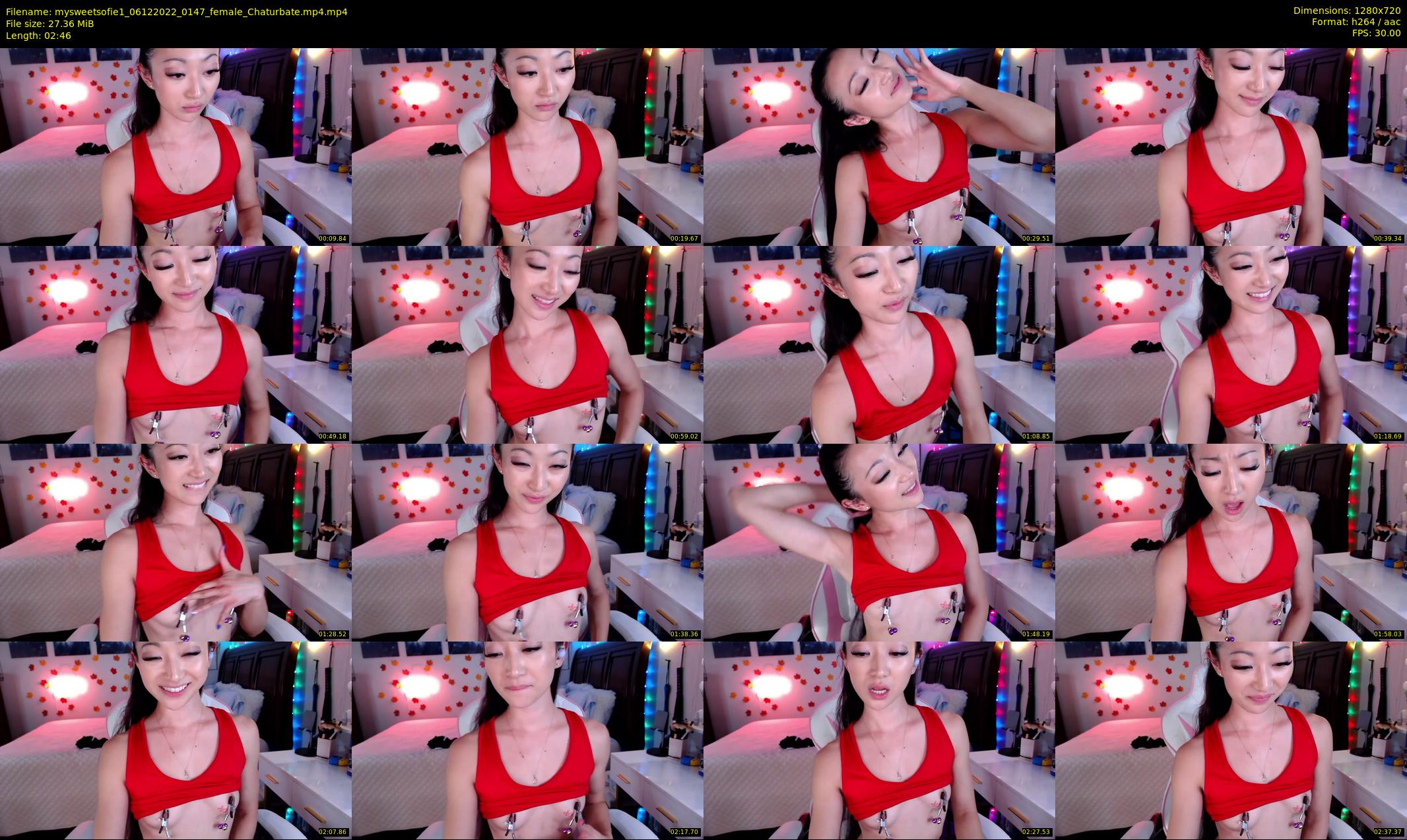 mysweetsofie1 — 3 minute Chaturbate female cam show recording, 720p, Dec 6, 2022