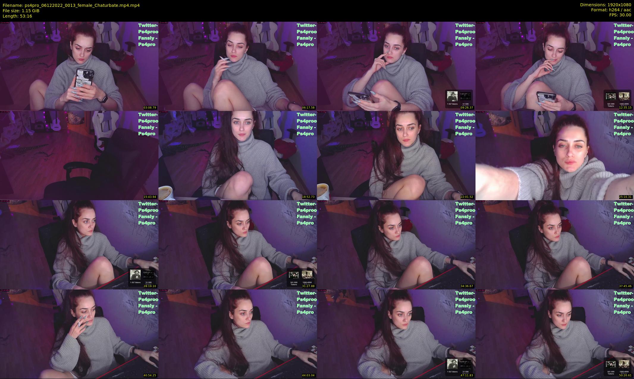ps4pro — 54 minute Chaturbate female cam show recording, 1080p, Dec 6, 2022