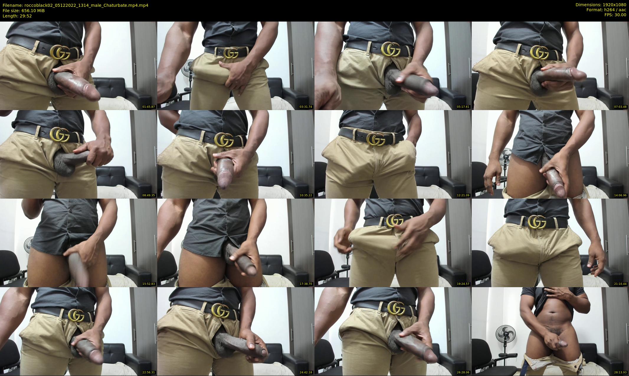 roccoblack02 — 30 minute Chaturbate male cam show recording, 1080p, Dec 5, 2022