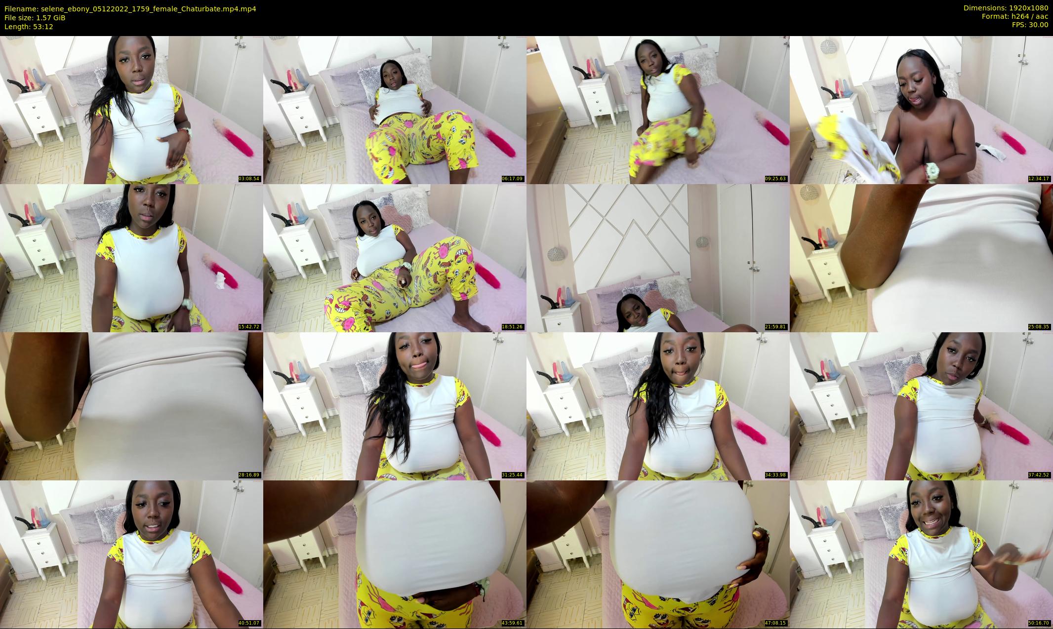 selene_ebony — 54 minute Chaturbate female cam show recording, 1080p, Dec 5, 2022