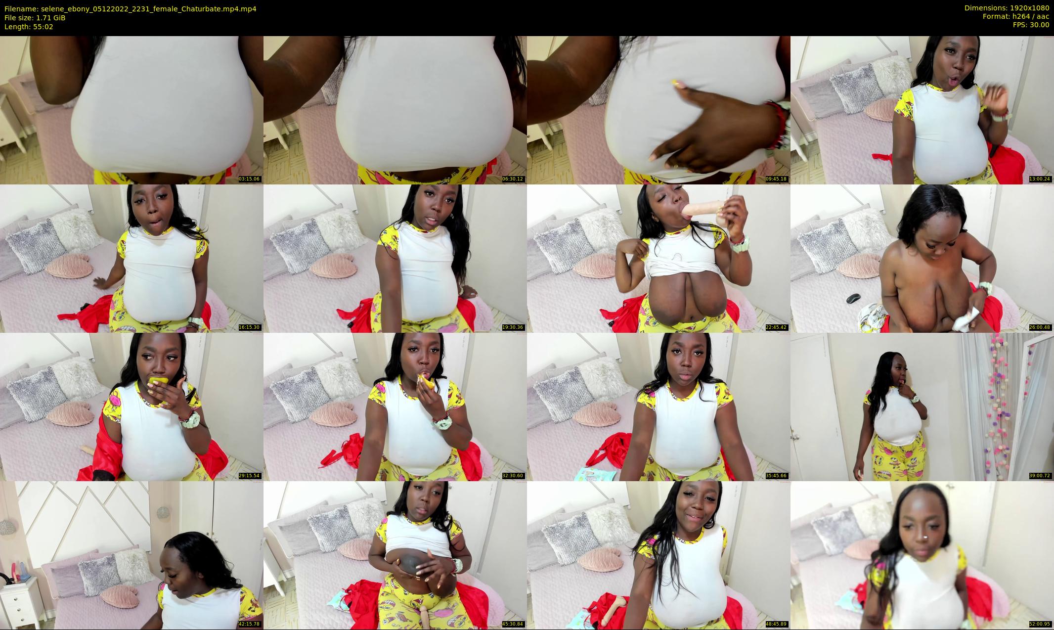 selene_ebony — 56 minute Chaturbate female cam show recording, 1080p, Dec 5, 2022