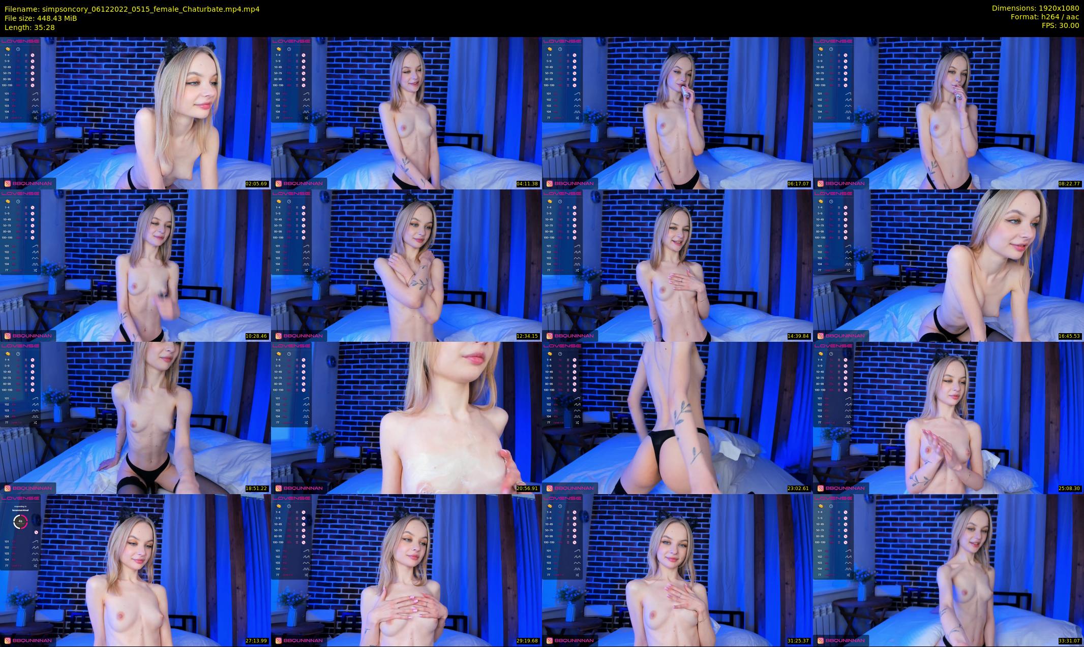 simpsoncory — 36 minute Chaturbate female cam show recording, 1080p, Dec 6, 2022
