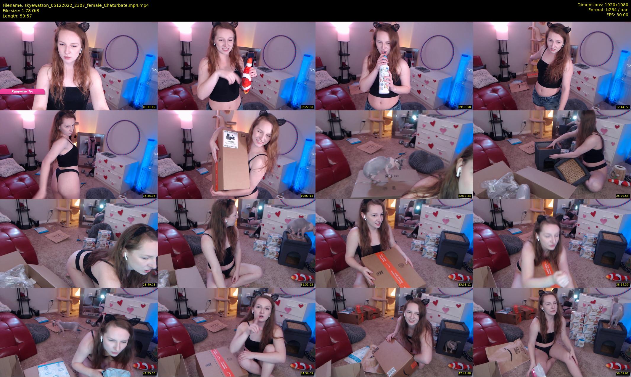 skyewatson — 54 minute Chaturbate female cam show recording, 1080p, Dec 5, 2022