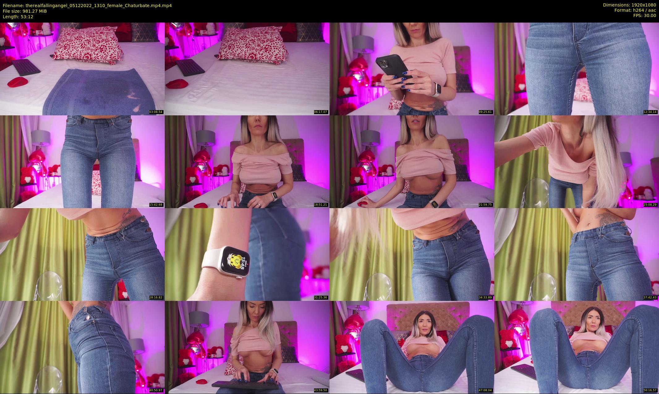 therealfallingangel — 54 minute Chaturbate female cam show recording, 1080p, Dec 5, 2022