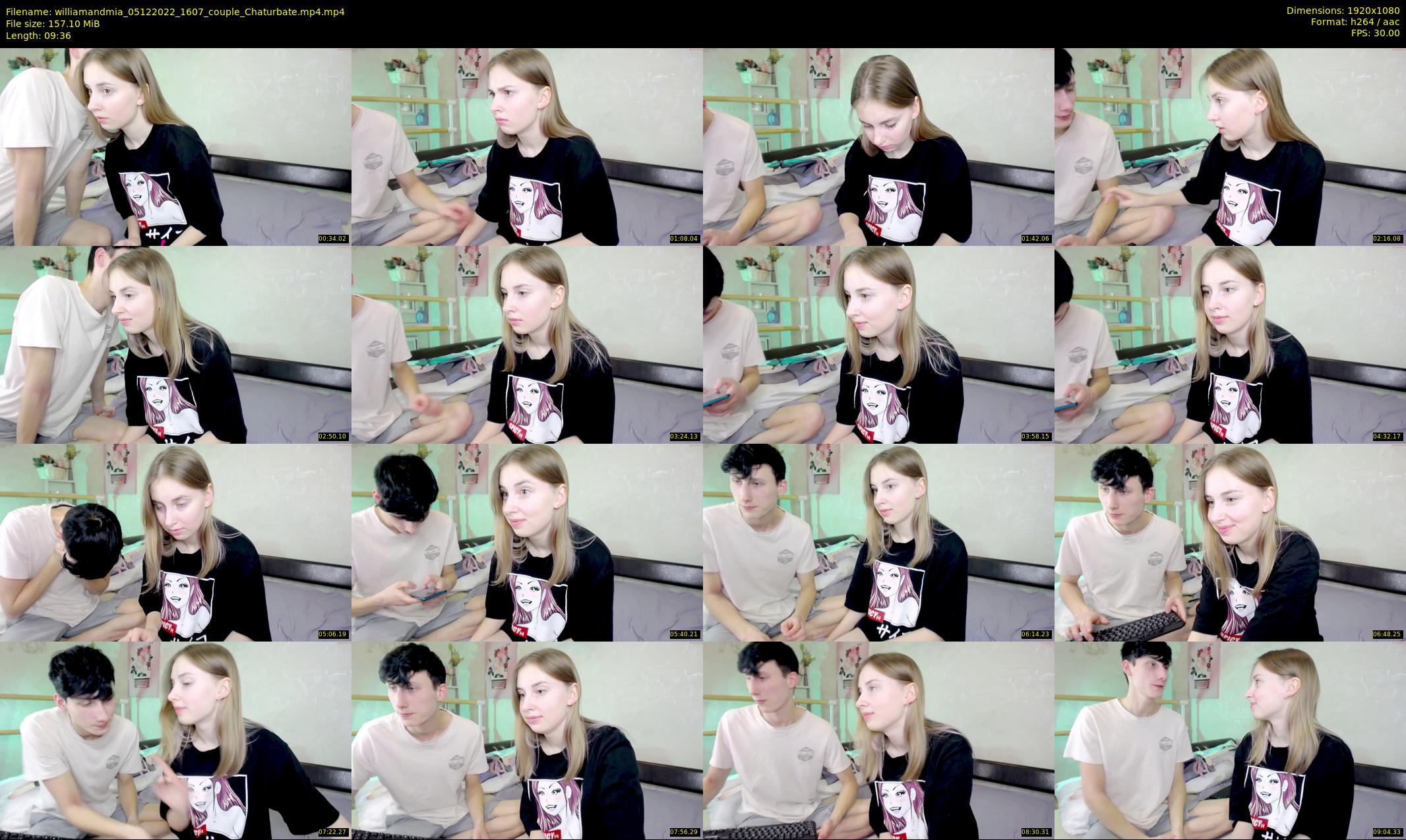 williamandmia — 10 minute Chaturbate couple cam show recording, 1080p, Dec 5, 2022