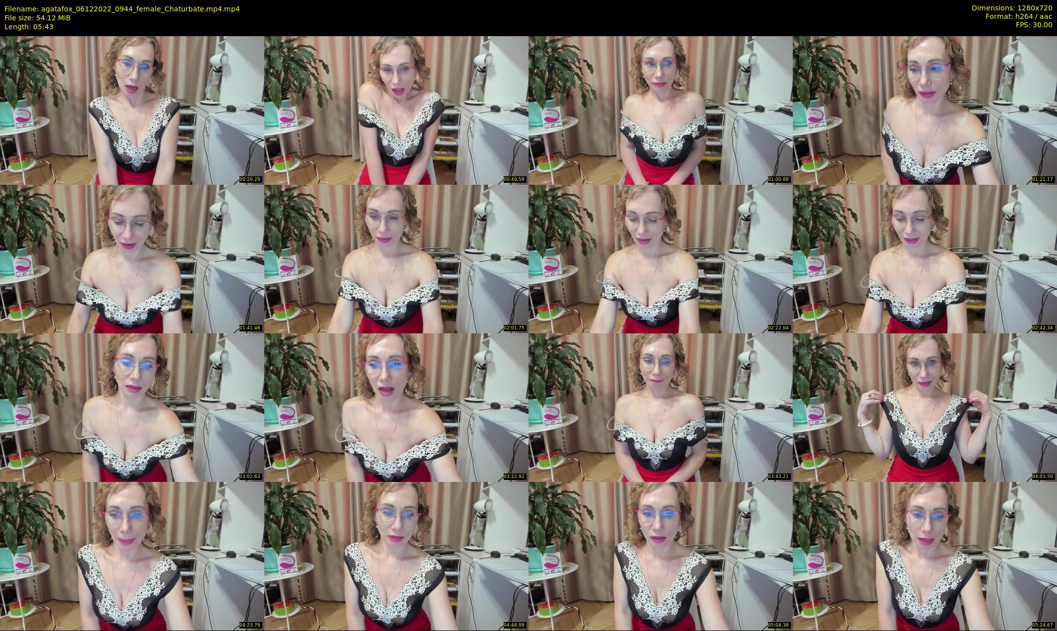 agatafox — 6 minute Chaturbate female cam show recording, 720p, Dec 6, 2022