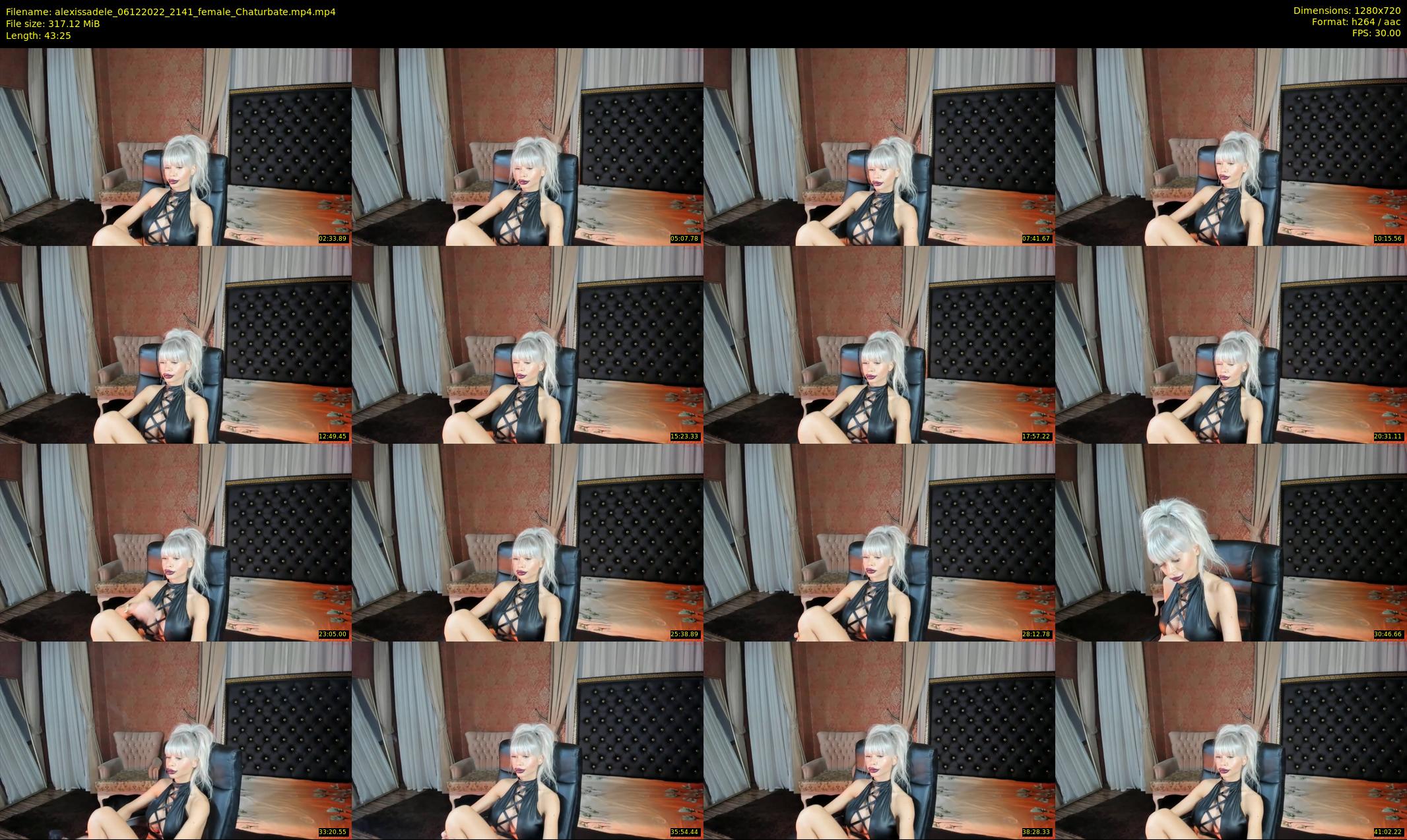 alexissadele — 44 minute Chaturbate female cam show recording, 720p, Dec 6, 2022