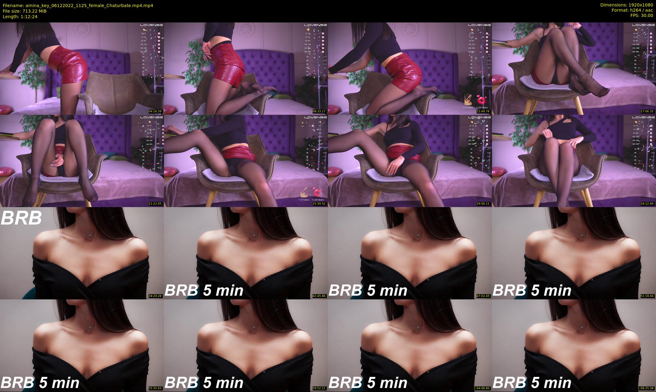 amina_key — 73 minute Chaturbate female cam show recording, 1080p, Dec 6, 2022