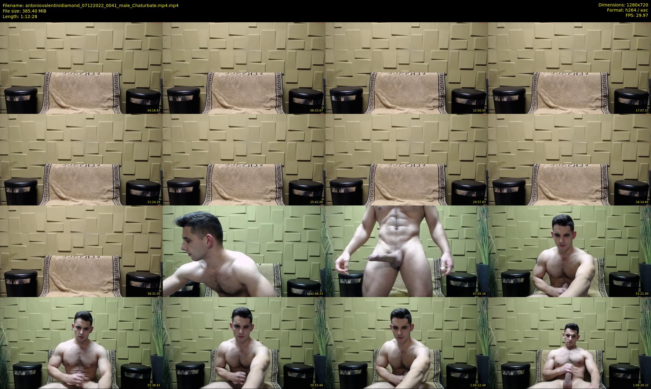 antoniovalentinidiamond — 73 minute Chaturbate male cam show recording, 720p, Dec 7, 2022