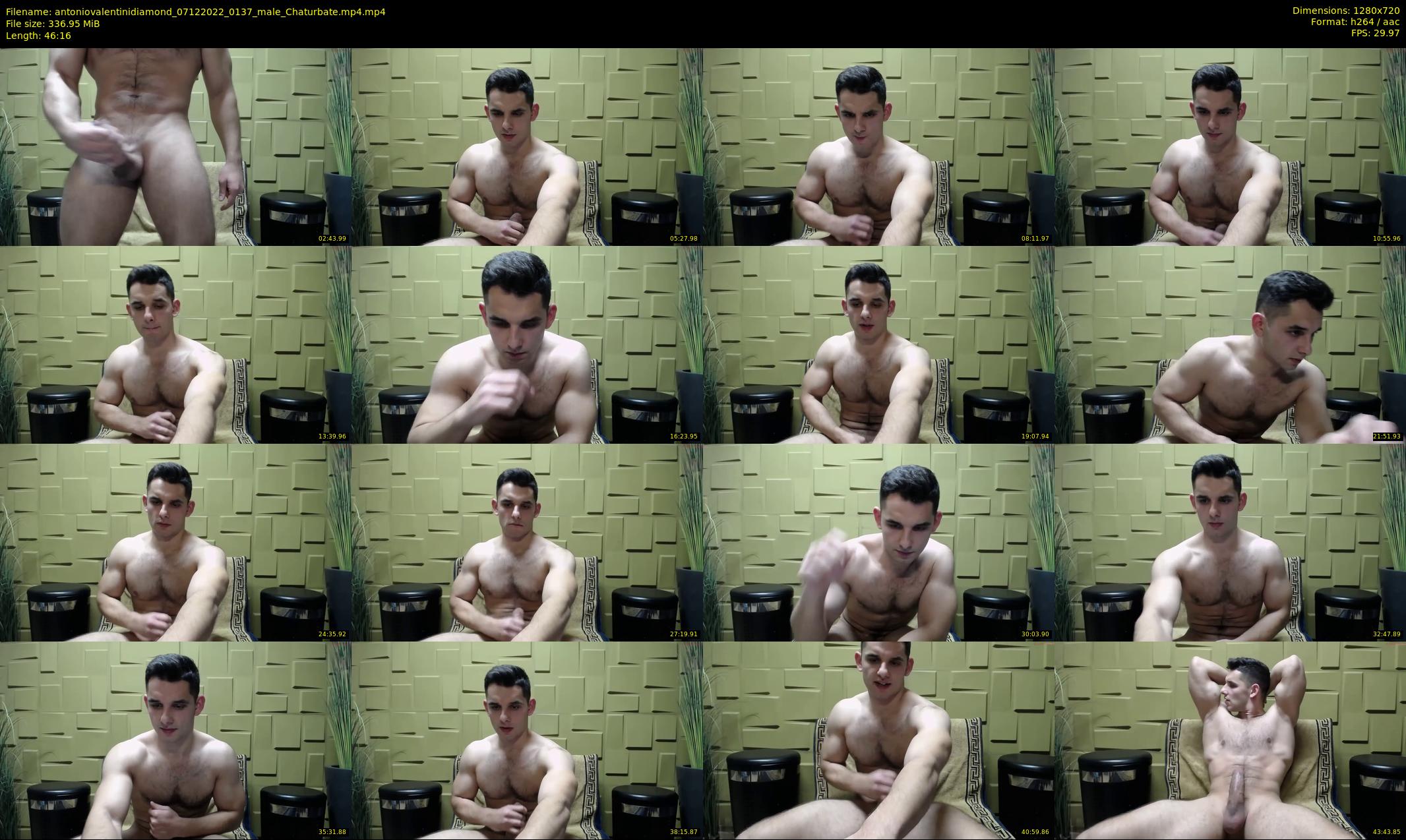 antoniovalentinidiamond — 47 minute Chaturbate male cam show recording, 720p, Dec 7, 2022