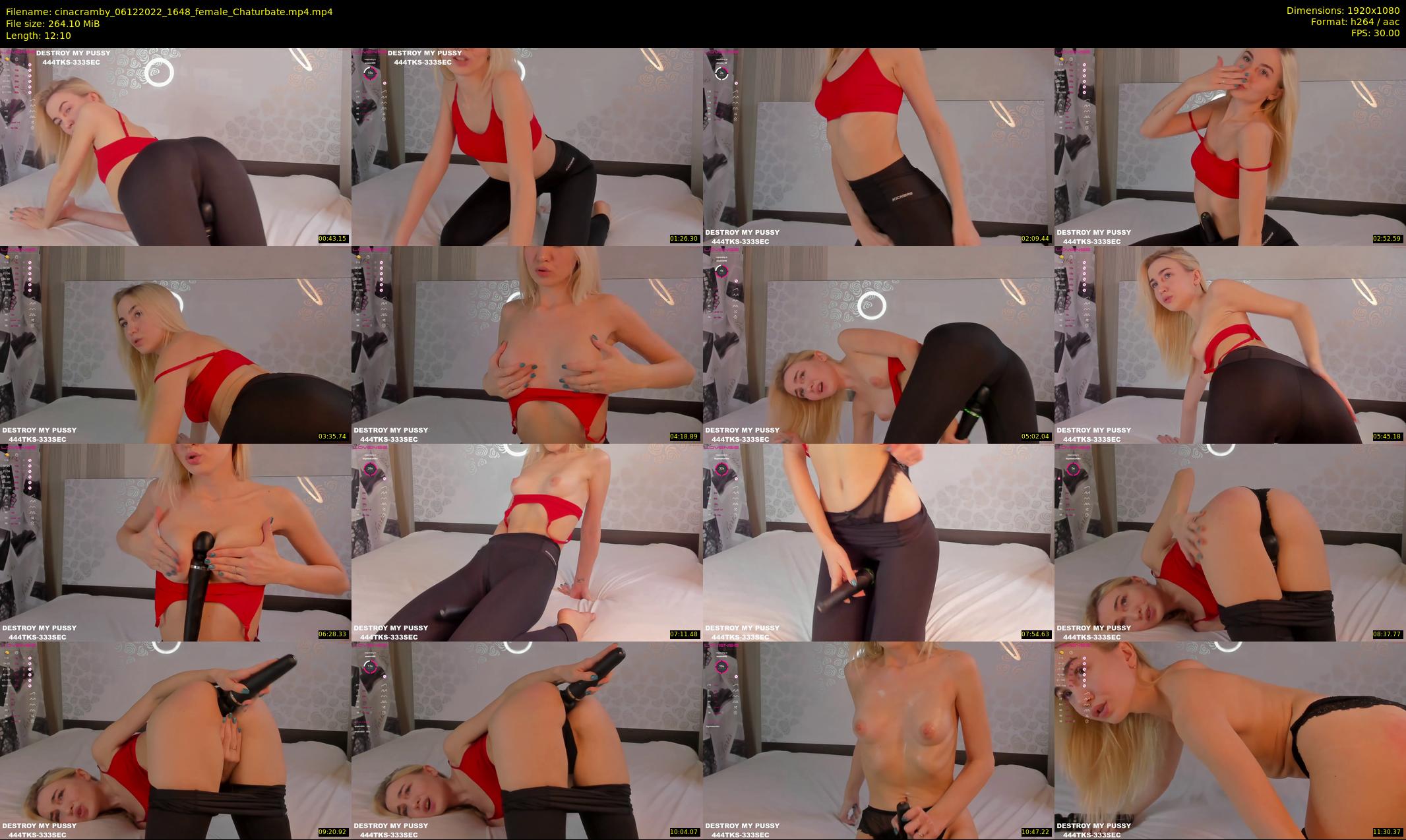 cinacramby — 13 minute Chaturbate female cam show recording, 1080p, Dec 6, 2022