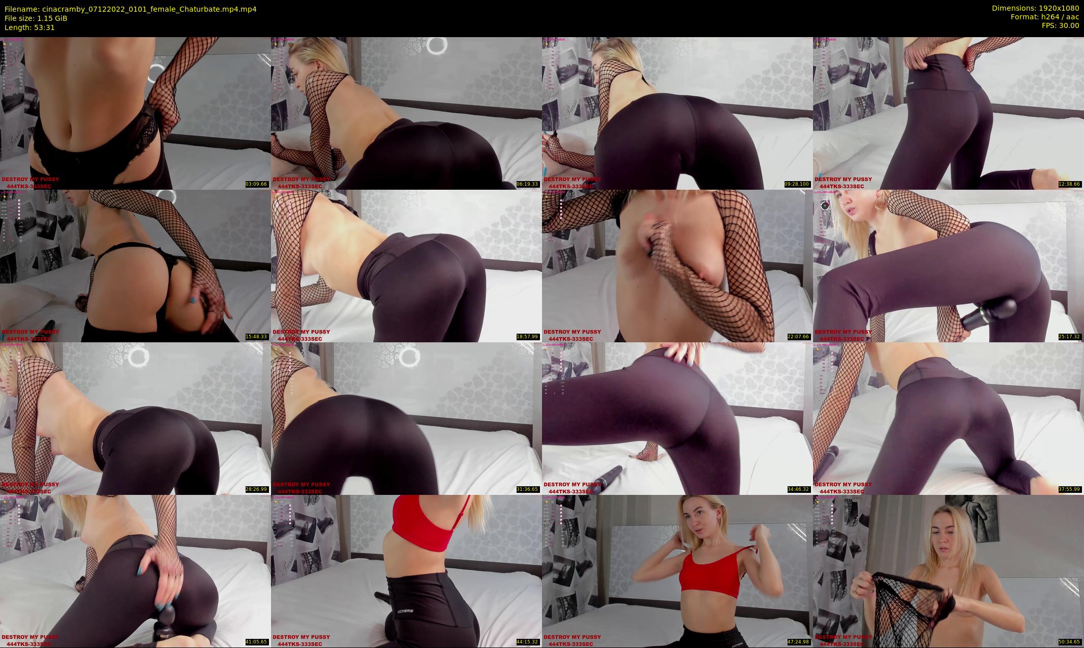 cinacramby — 54 minute Chaturbate female cam show recording, 1080p, Dec 7, 2022