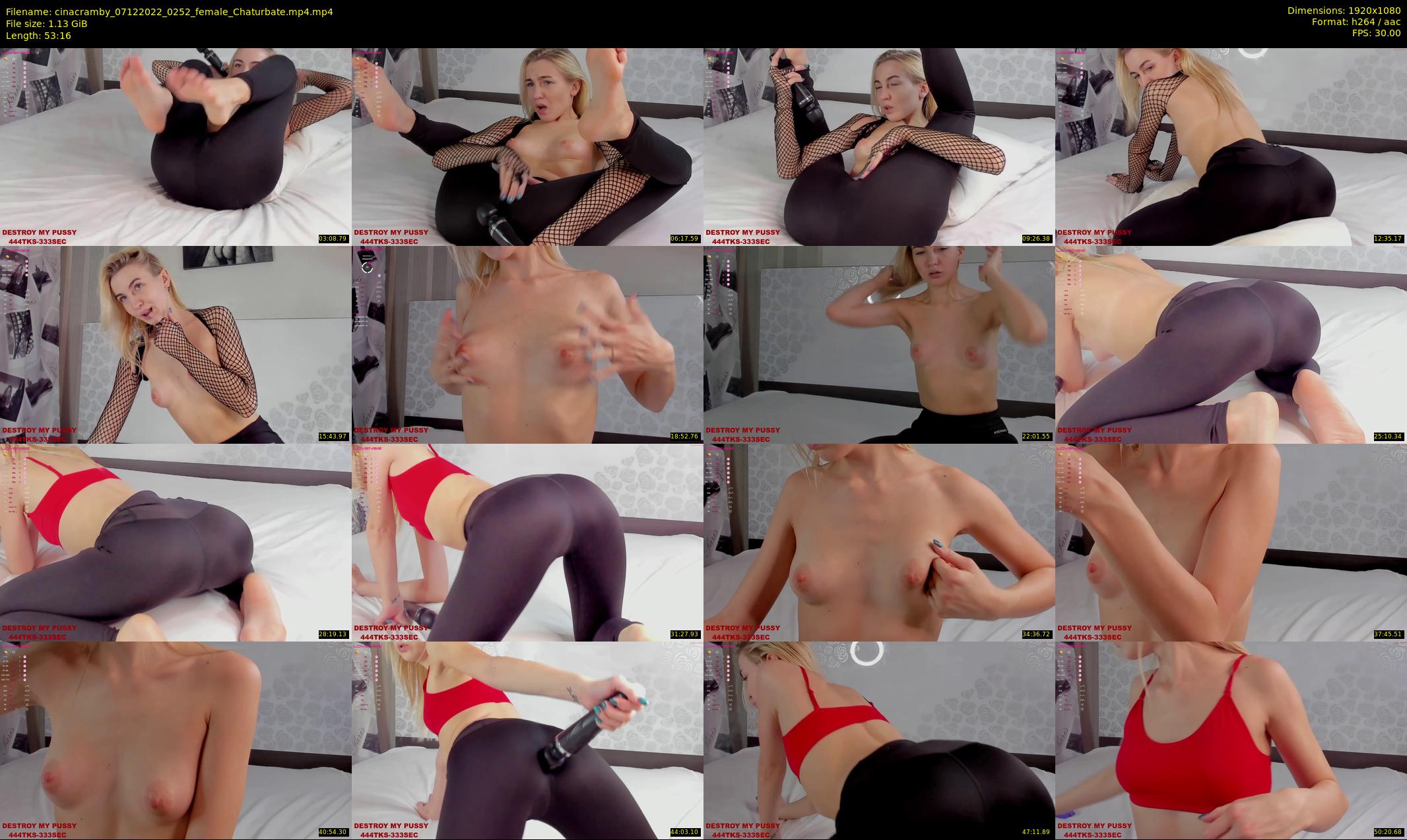 cinacramby — 54 minute Chaturbate female cam show recording, 1080p, Dec 7, 2022