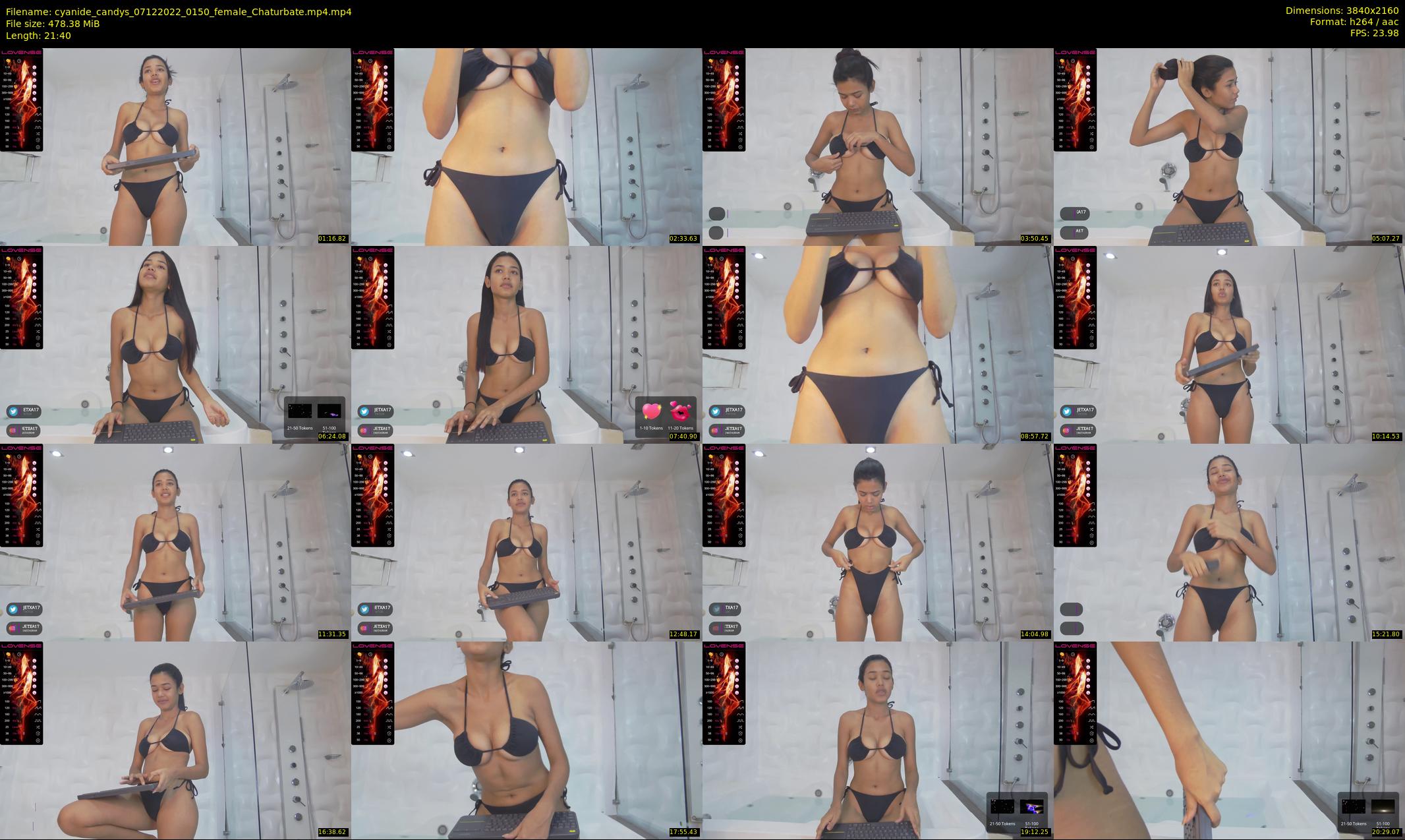 cyanide_candys — 22 minute Chaturbate female cam show recording, 4K, Dec 7, 2022