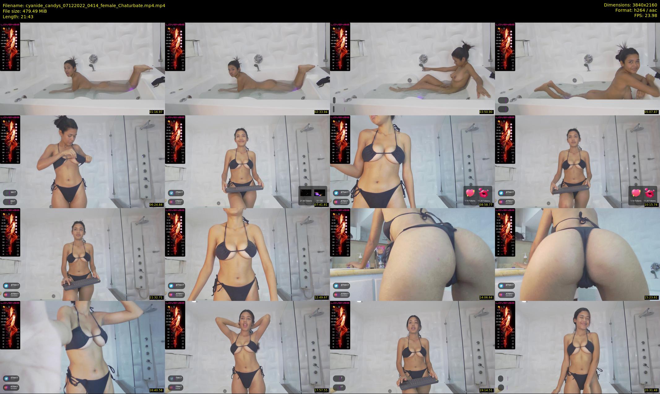 cyanide_candys — 22 minute Chaturbate female cam show recording, 4K, Dec 7, 2022