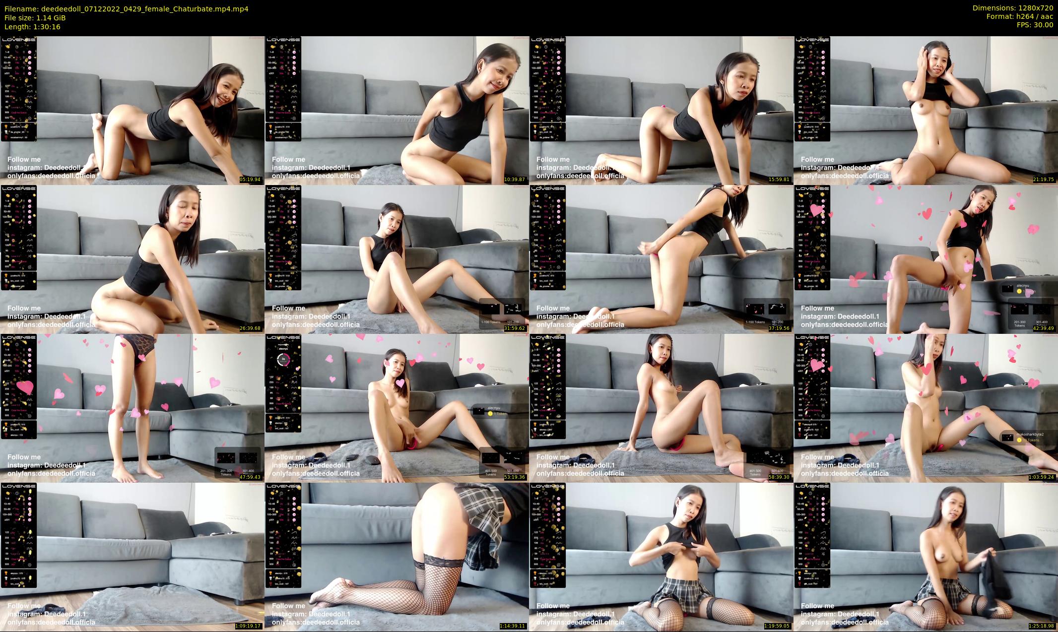 deedeedoll — 91 minute Chaturbate female cam show recording, 720p, Dec 7, 2022