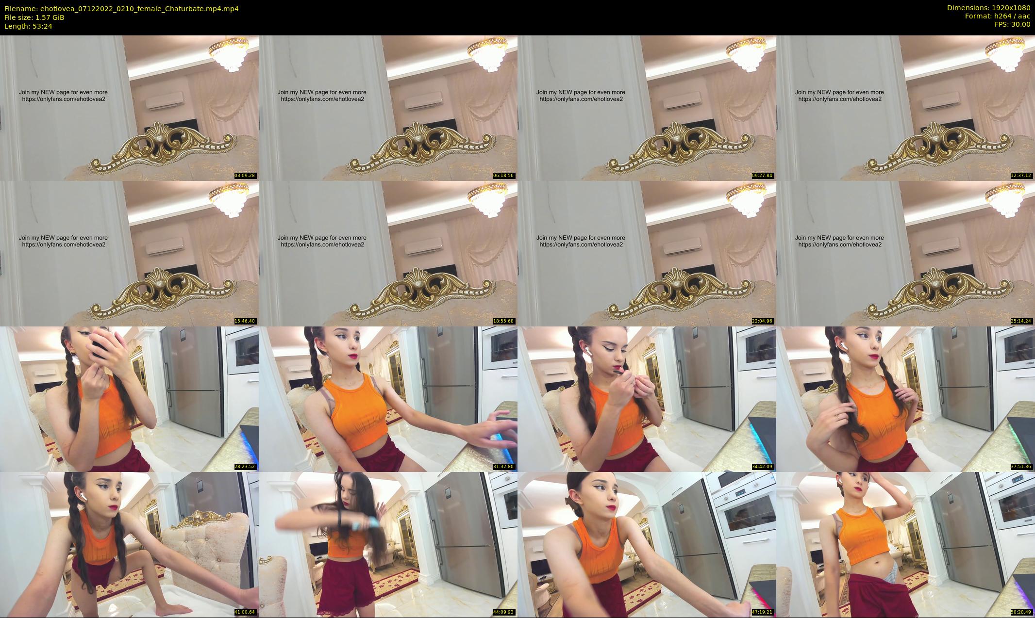 ehotlovea — 54 minute Chaturbate female cam show recording, 1080p, Dec 7, 2022