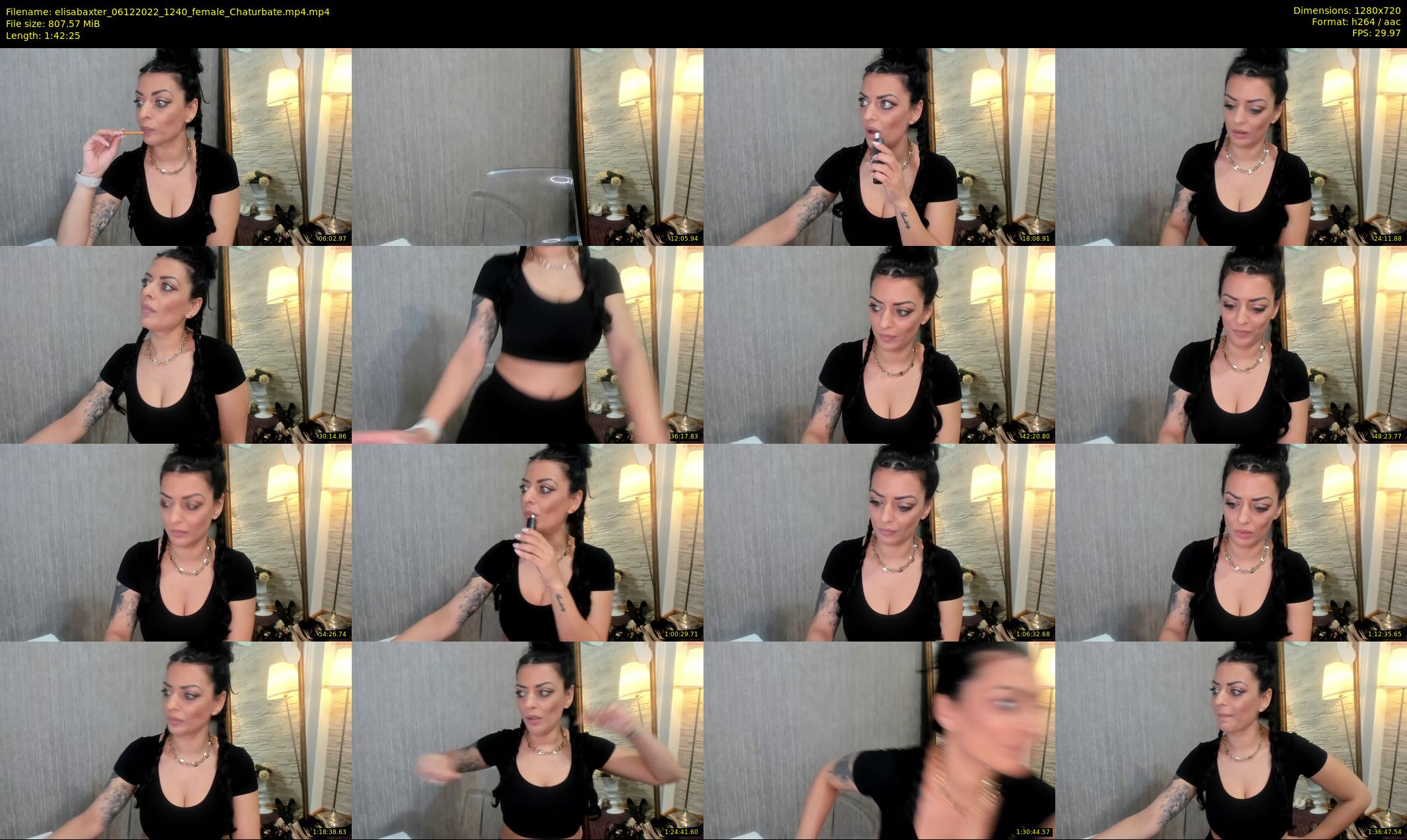 elisabaxter — 103 minute Chaturbate female cam show recording, 720p, Dec 6, 2022