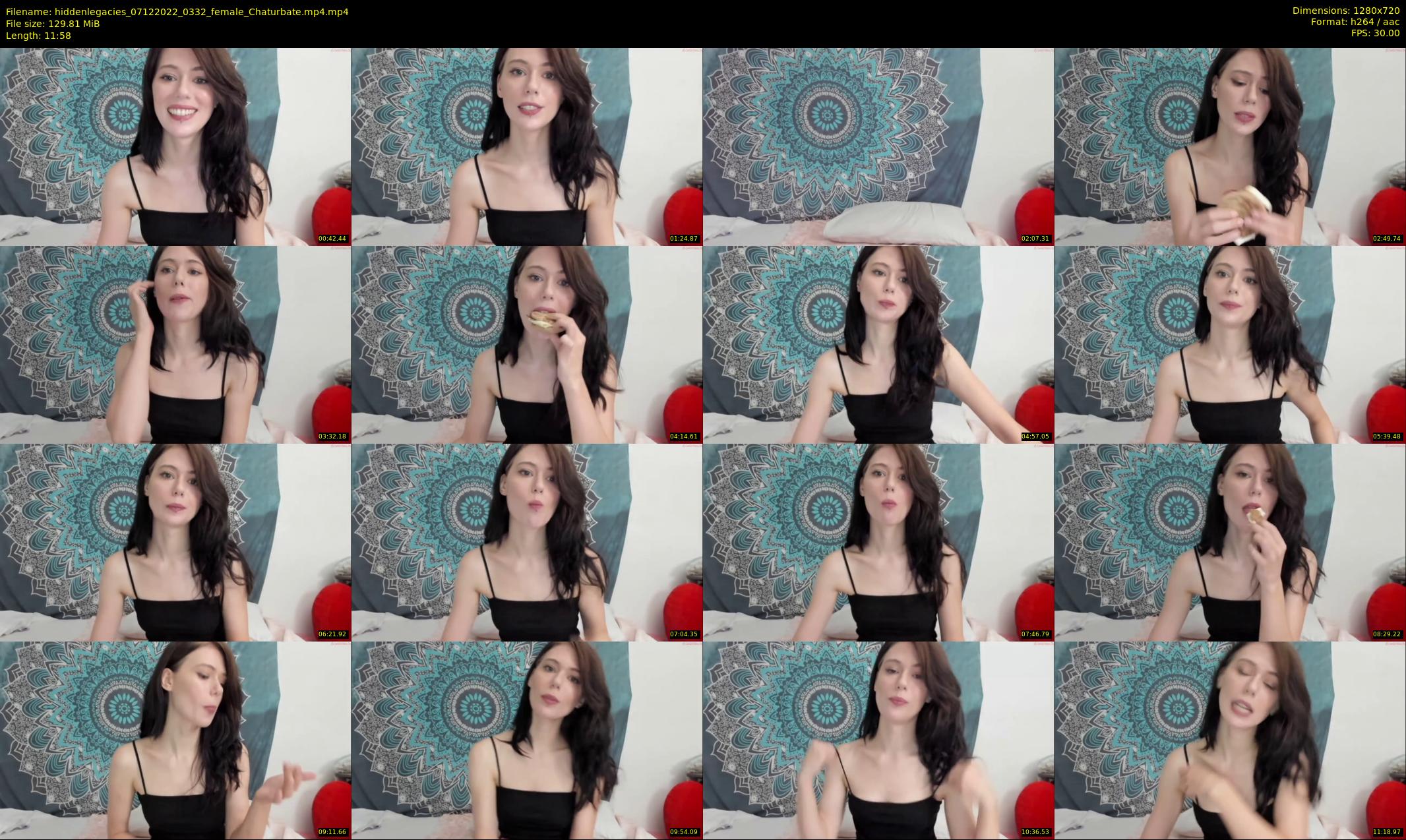 hiddenlegacies — 12 minute Chaturbate female cam show recording, 720p, Dec 7, 2022