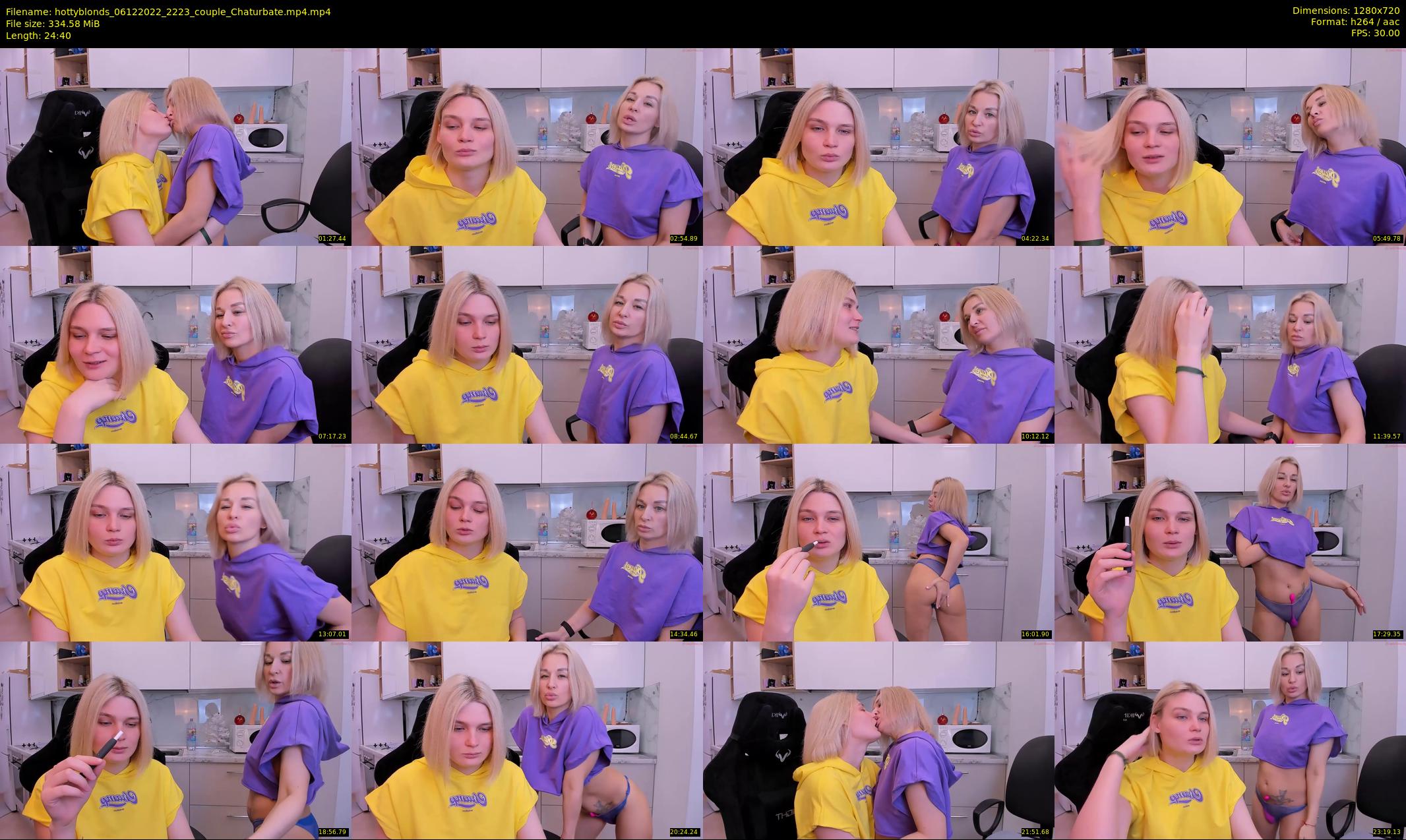 hottyblonds — 25 minute Chaturbate couple cam show recording, 720p, Dec 6, 2022