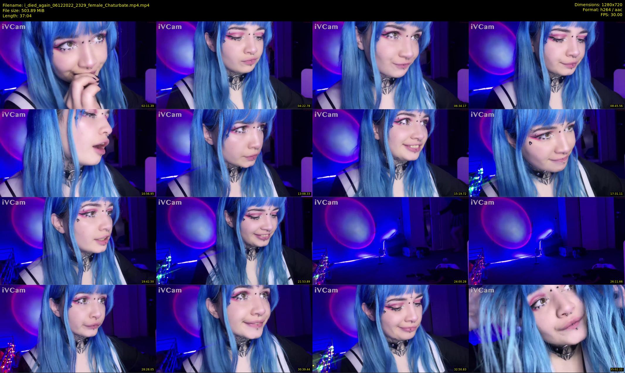 i_died_again — 38 minute Chaturbate female cam show recording, 720p, Dec 6, 2022