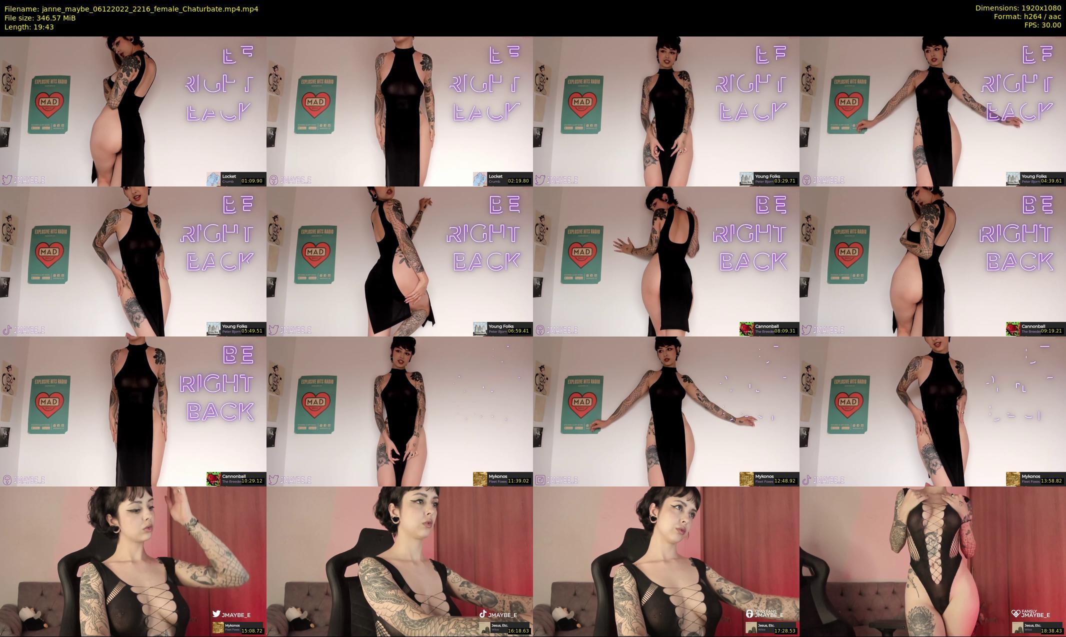 janne_maybe — 20 minute Chaturbate female cam show recording, 1080p, Dec 6, 2022