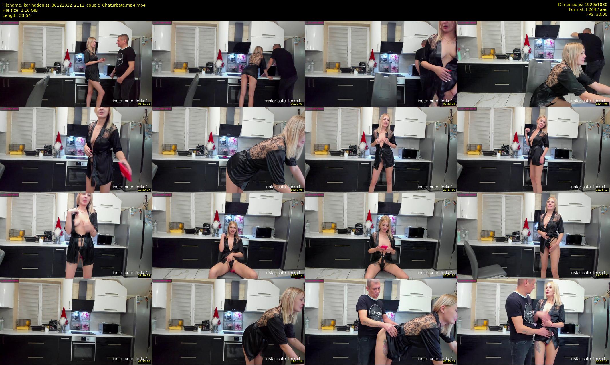 karinadeniss — 54 minute Chaturbate couple cam show recording, 1080p, Dec 6, 2022
