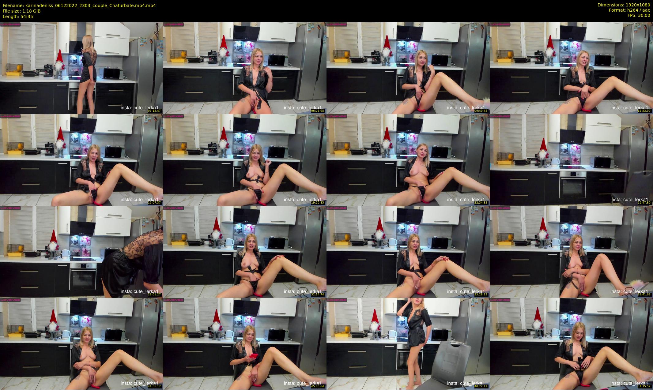karinadeniss — 55 minute Chaturbate couple cam show recording, 1080p, Dec 6, 2022