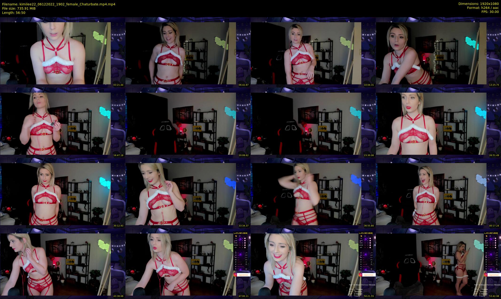 kimilee22 — 57 minute Chaturbate female cam show recording, 1080p, Dec 6, 2022