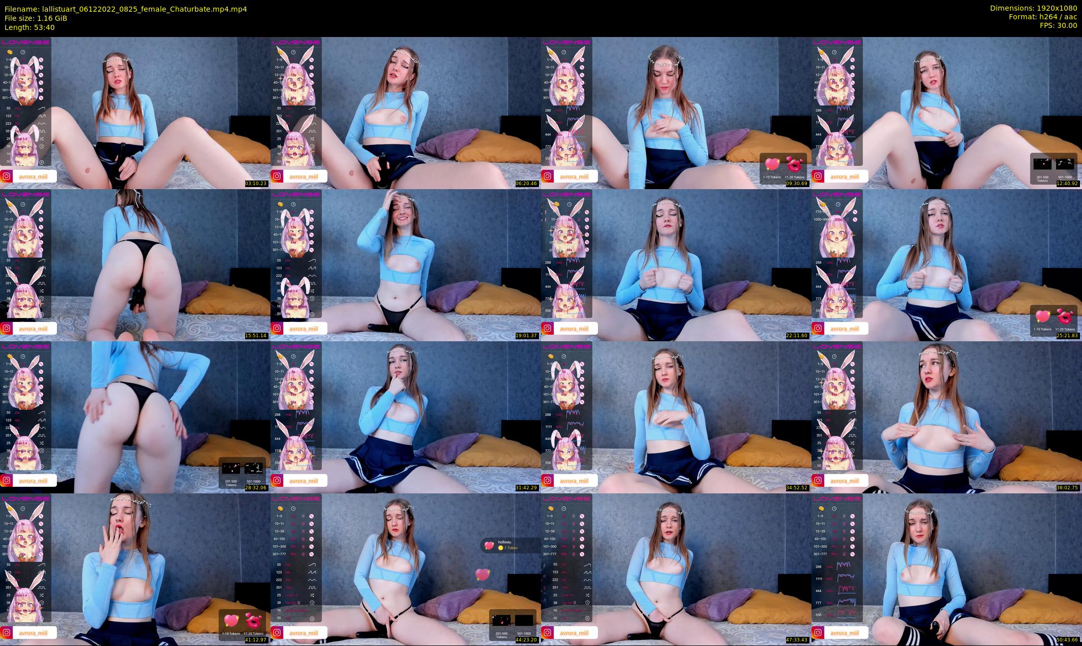 lallistuart — 54 minute Chaturbate female cam show recording, 1080p, Dec 6, 2022