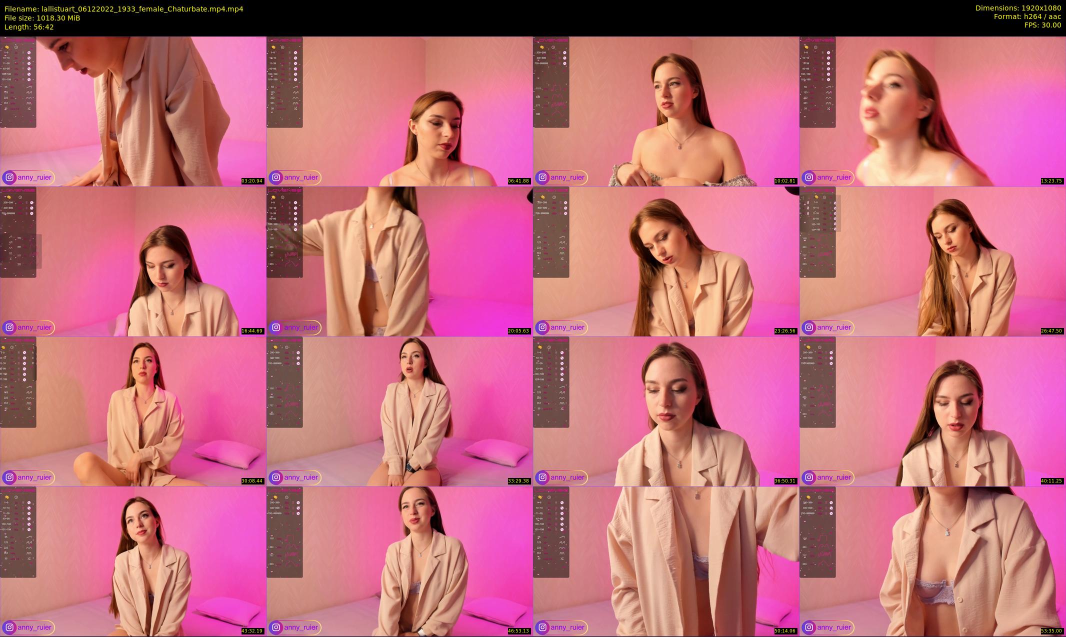 lallistuart — 57 minute Chaturbate female cam show recording, 1080p, Dec 6, 2022