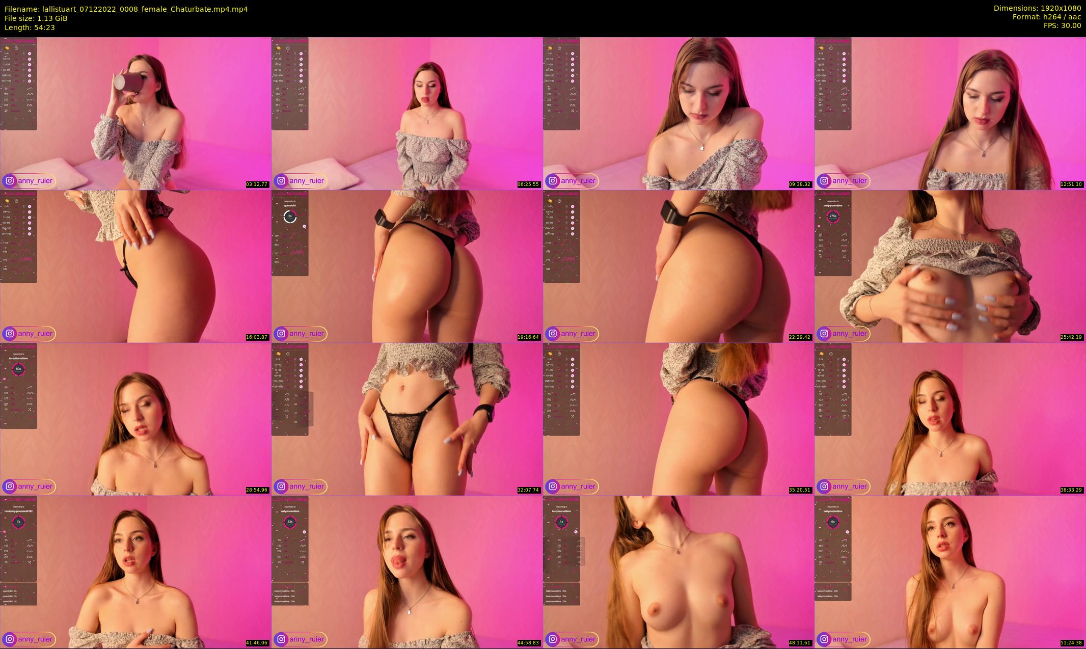 lallistuart — 55 minute Chaturbate female cam show recording, 1080p, Dec 7, 2022