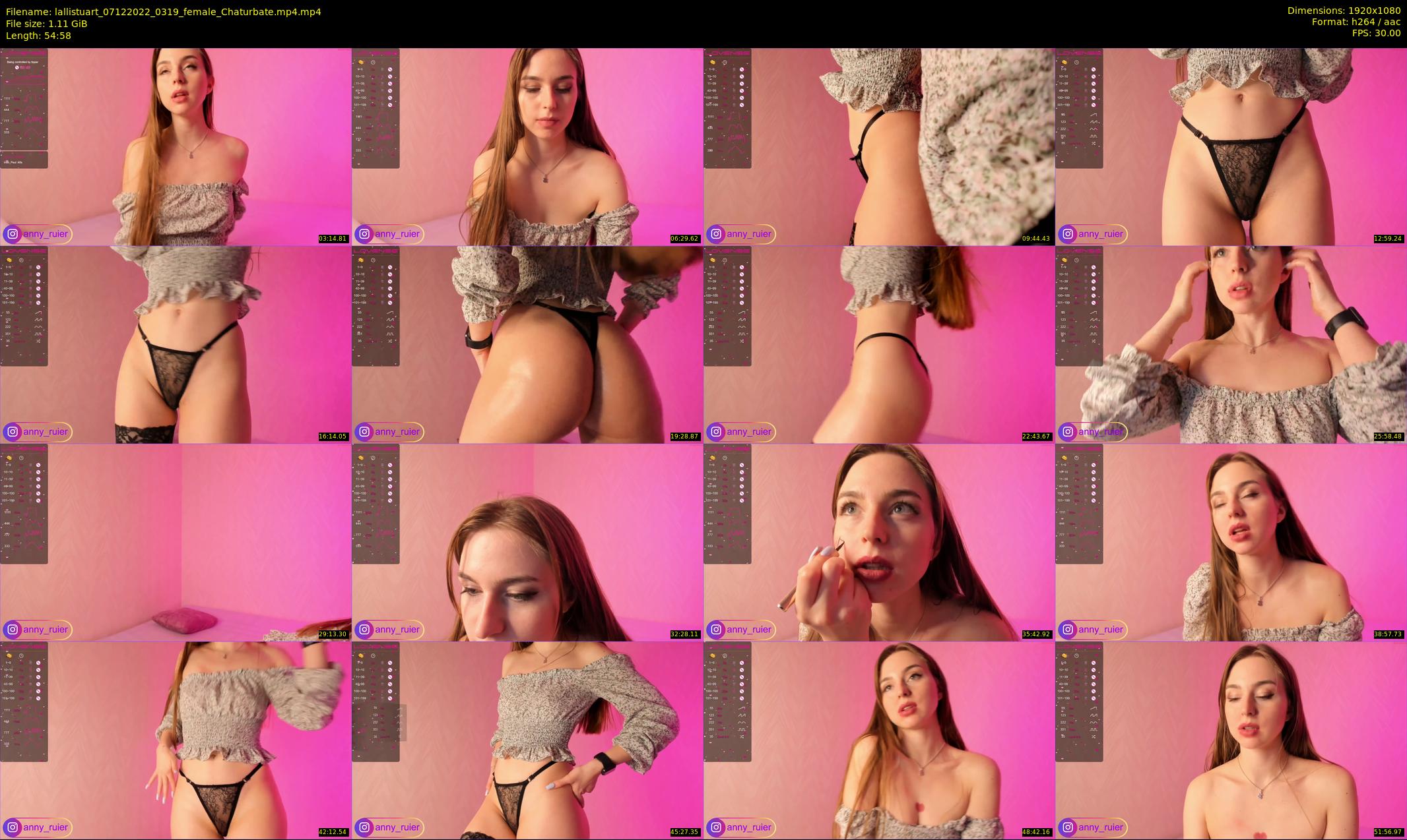 lallistuart — 55 minute Chaturbate female cam show recording, 1080p, Dec 7, 2022
